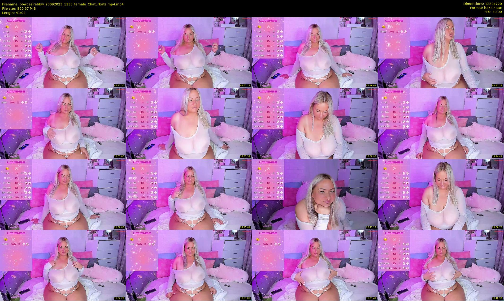 bbwdesirebbw — 42 minute Chaturbate female cam show recording, 720p, Sep 20, 2023
