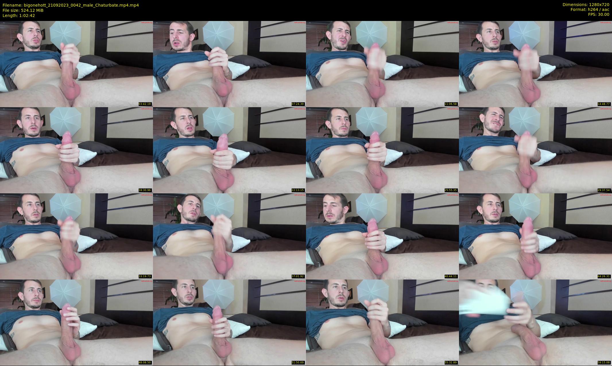 bigonehott — 63 minute Chaturbate male cam show recording, 720p, Sep 21, 2023