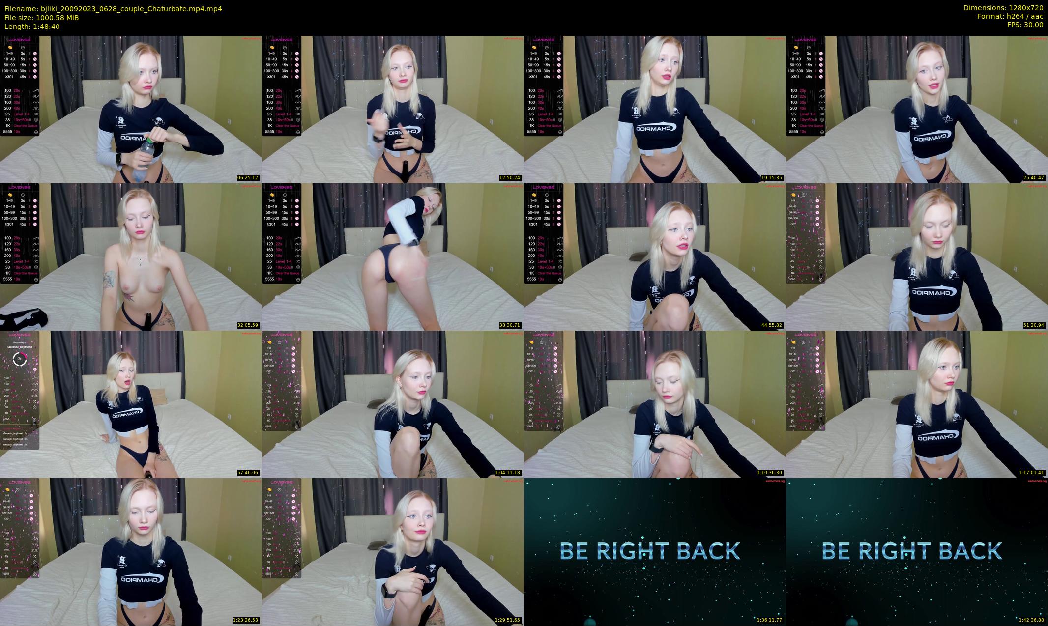 bjliki — 109 minute Chaturbate couple cam show recording, 720p, Sep 20, 2023