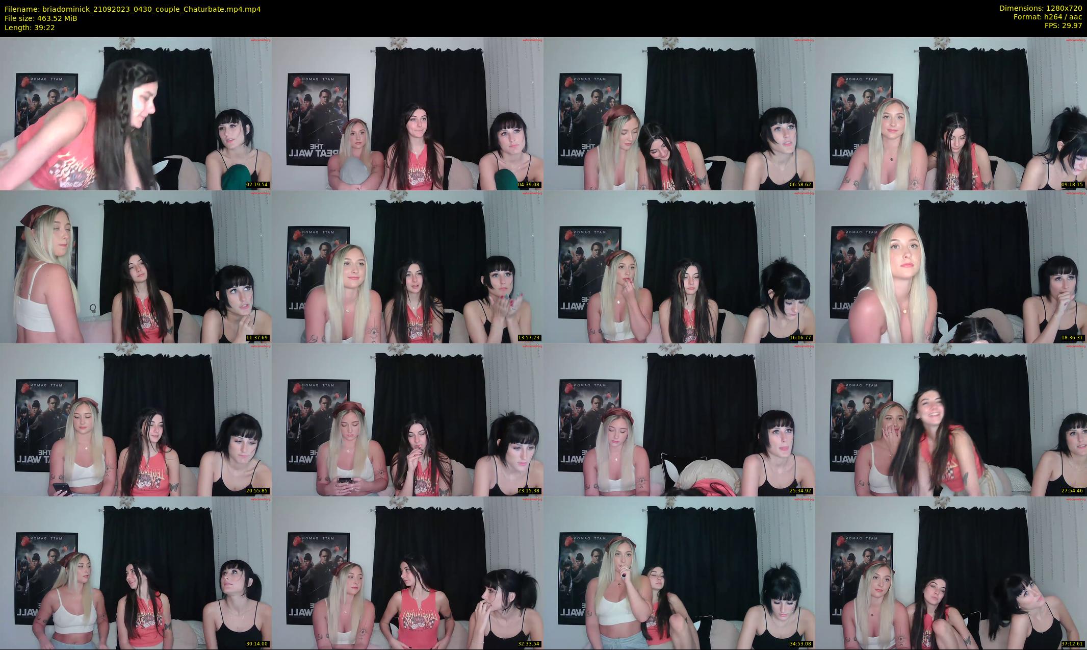 briadominick — 40 minute Chaturbate couple cam show recording, 720p, Sep 21, 2023