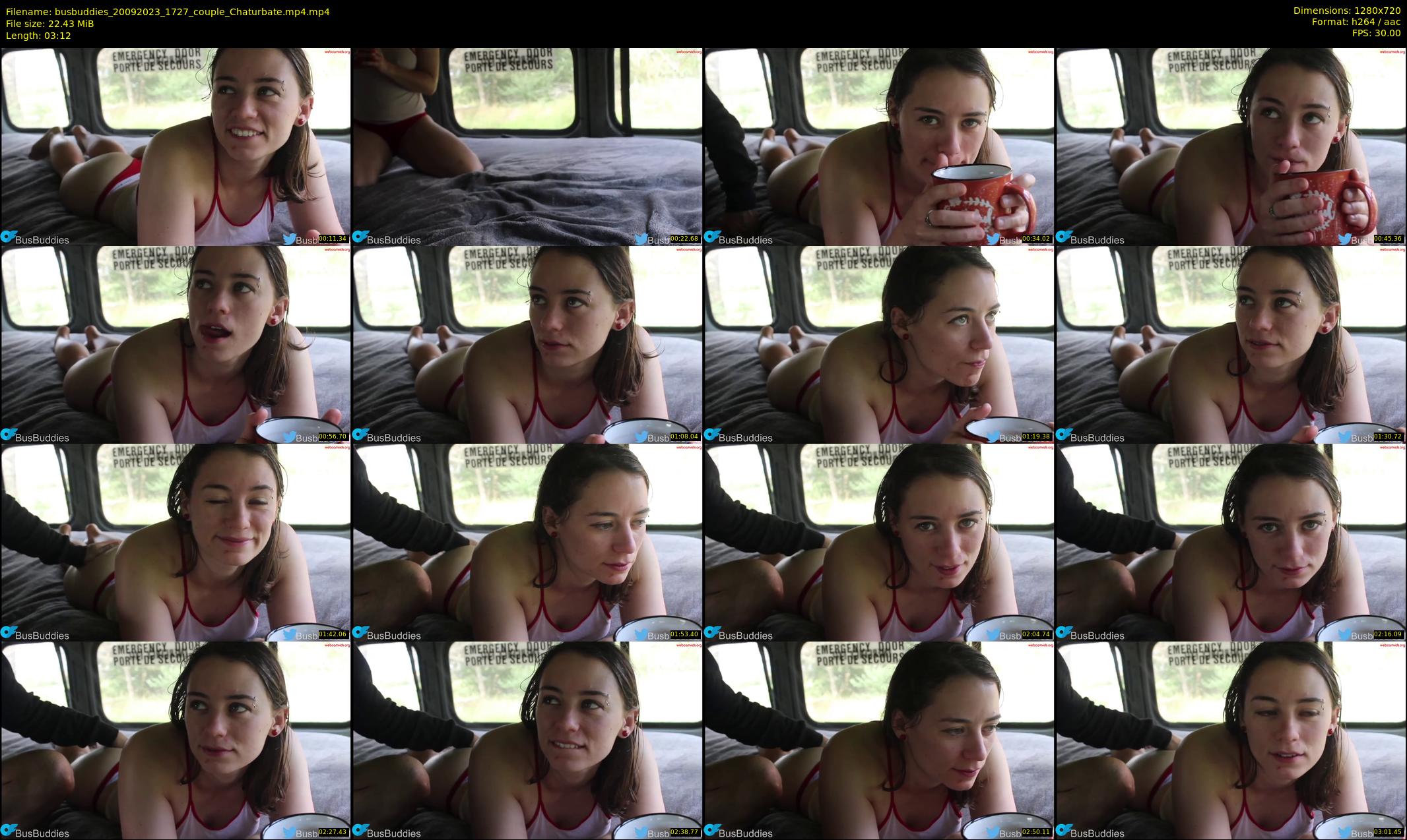 busbuddies — 4 minute Chaturbate couple cam show recording, 720p, Sep 20, 2023