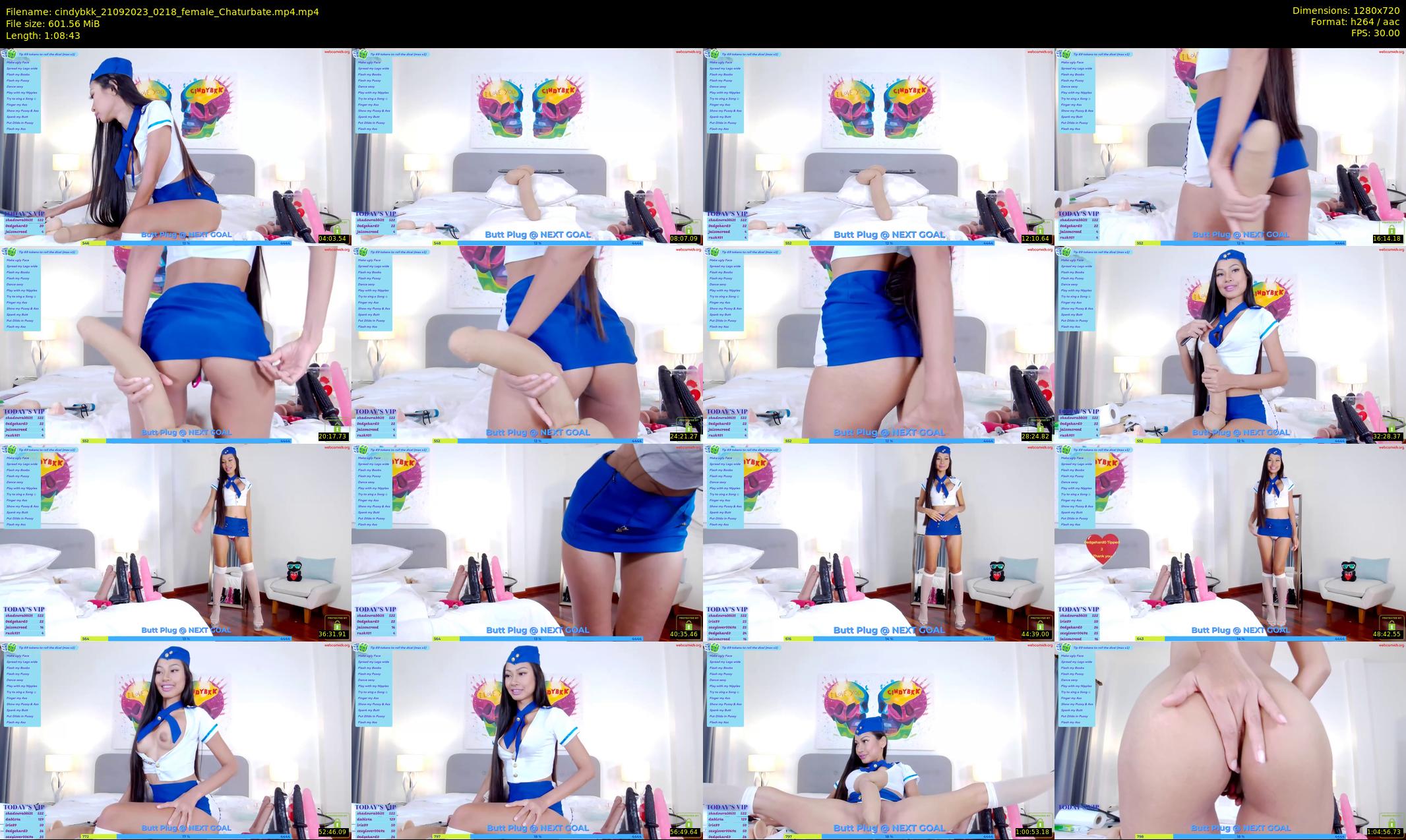 cindybkk — 69 minute Chaturbate female cam show recording, 720p, Sep 21, 2023