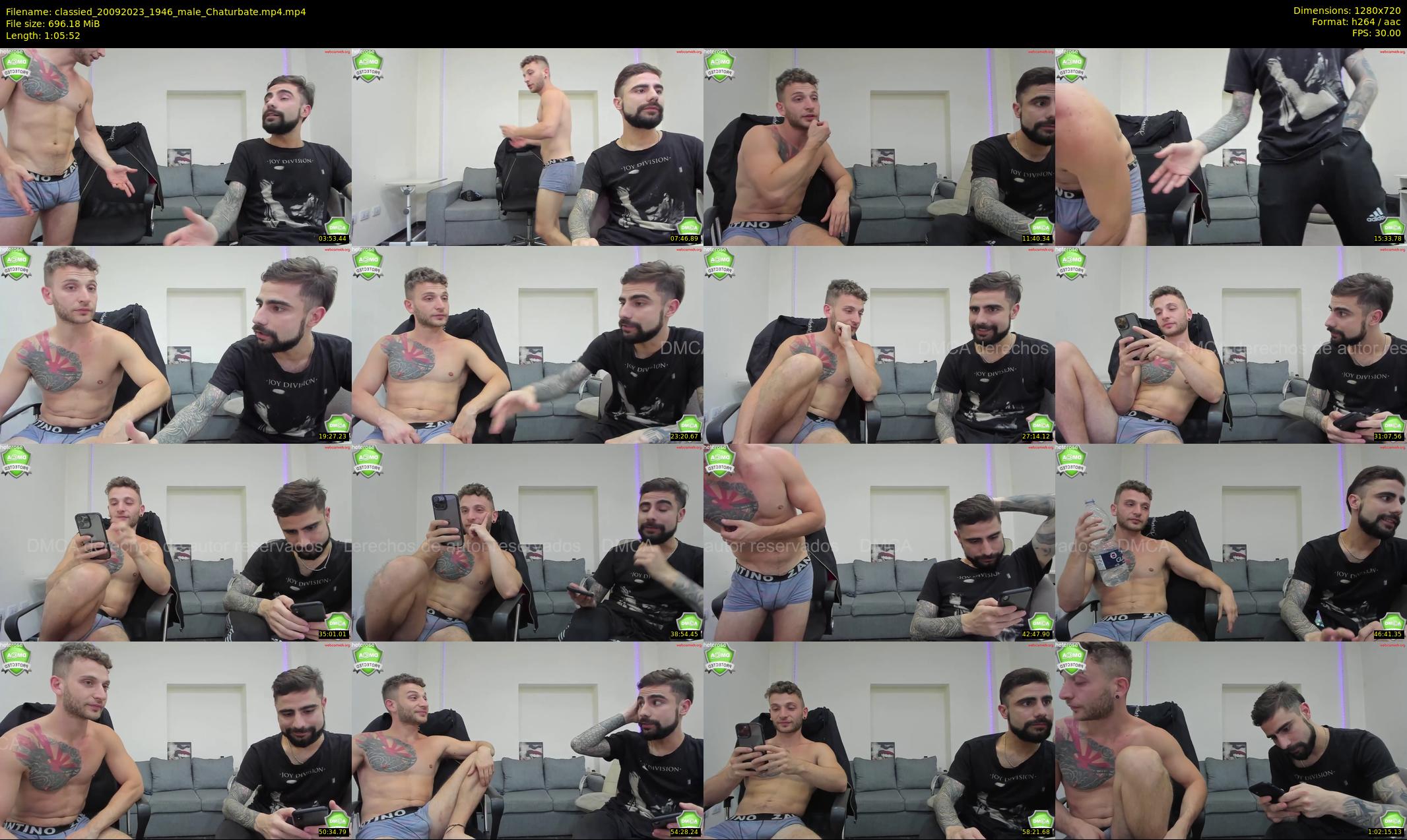 classied — 66 minute Chaturbate male cam show recording, 720p, Sep 20, 2023