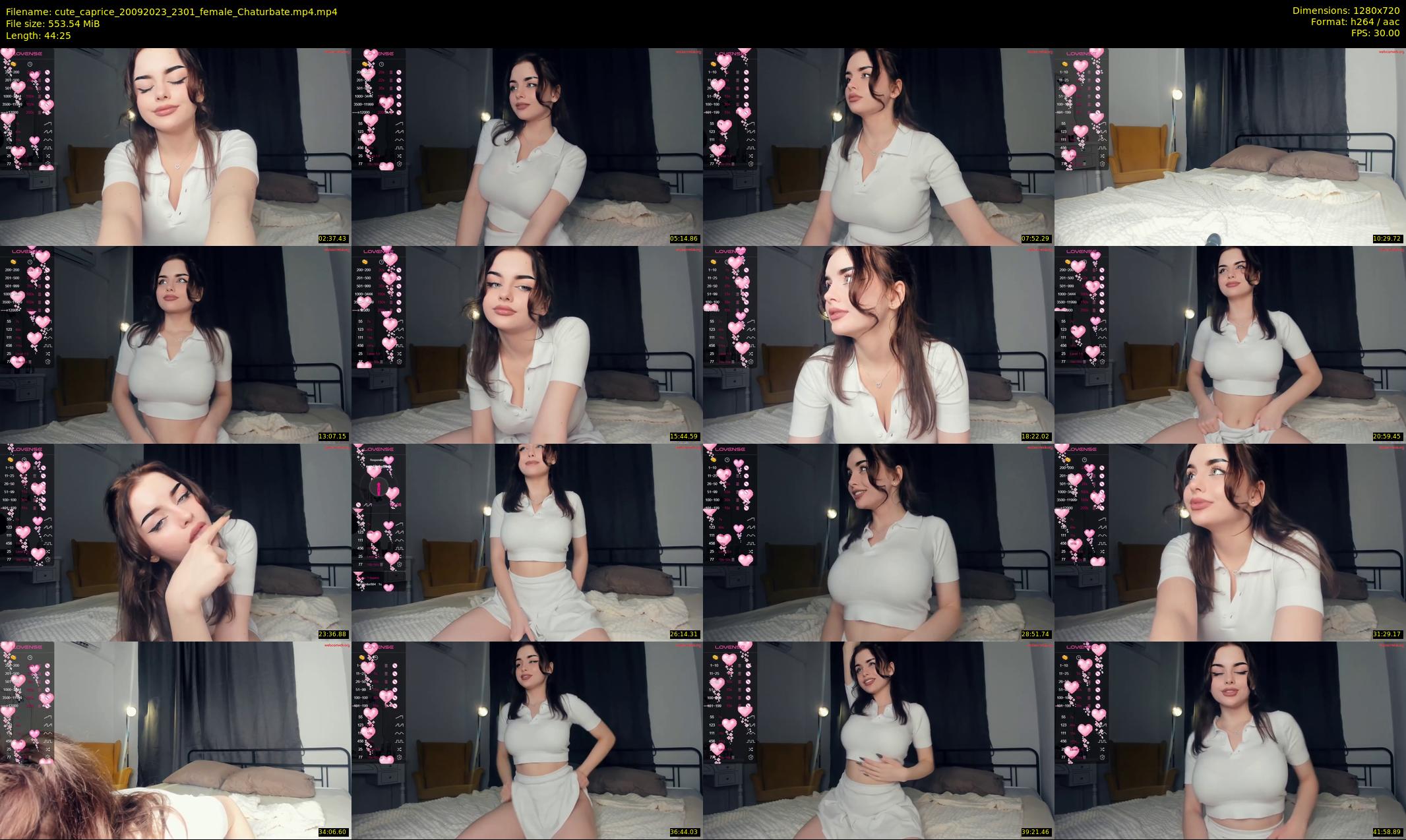 cute_caprice — 45 minute Chaturbate female cam show recording, 720p, Sep 20, 2023
