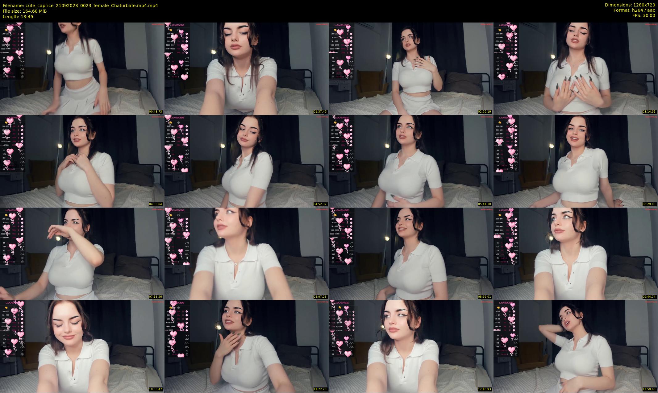 cute_caprice — 14 minute Chaturbate female cam show recording, 720p, Sep 21, 2023