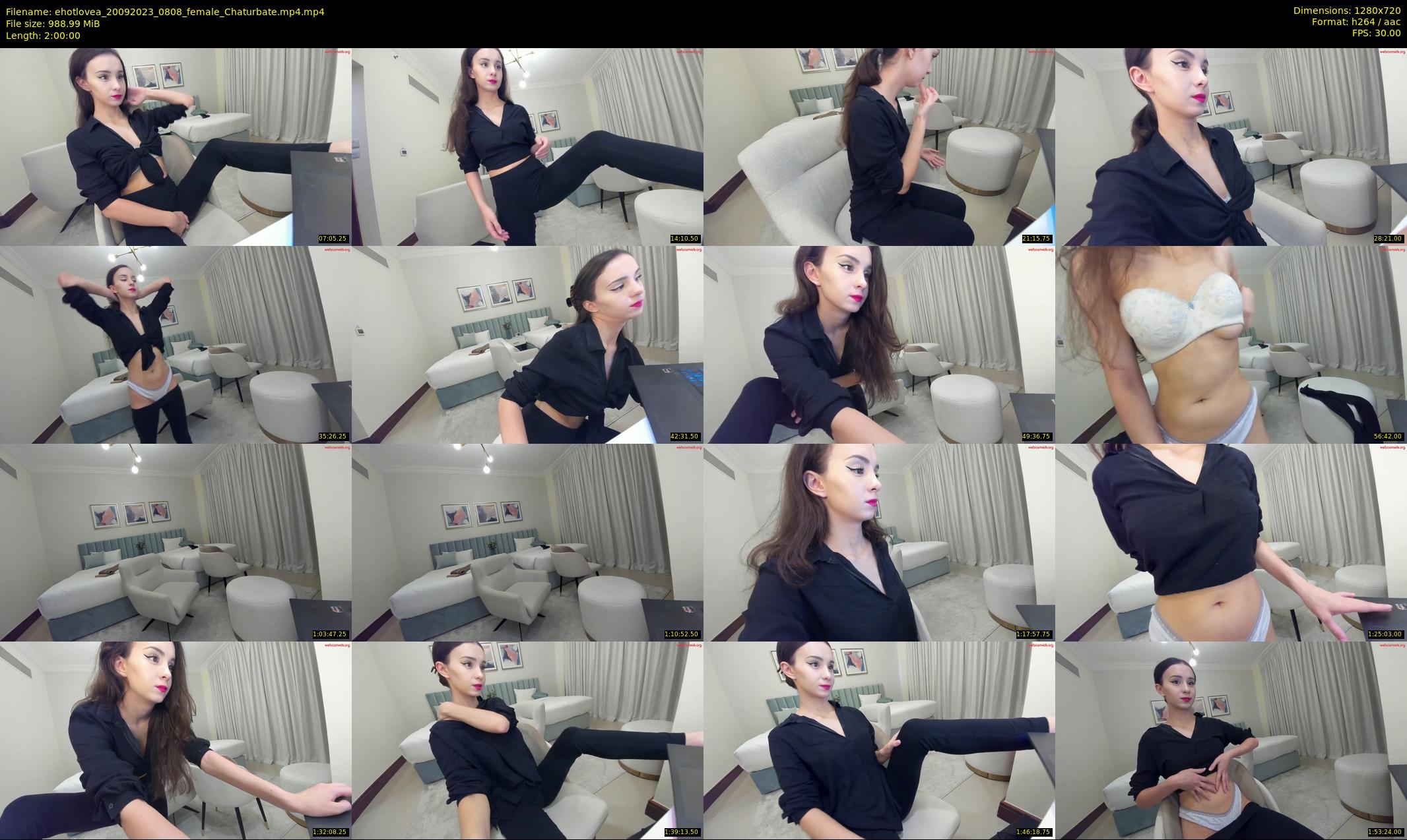 ehotlovea — 120 minute Chaturbate female cam show recording, 720p, Sep 20, 2023