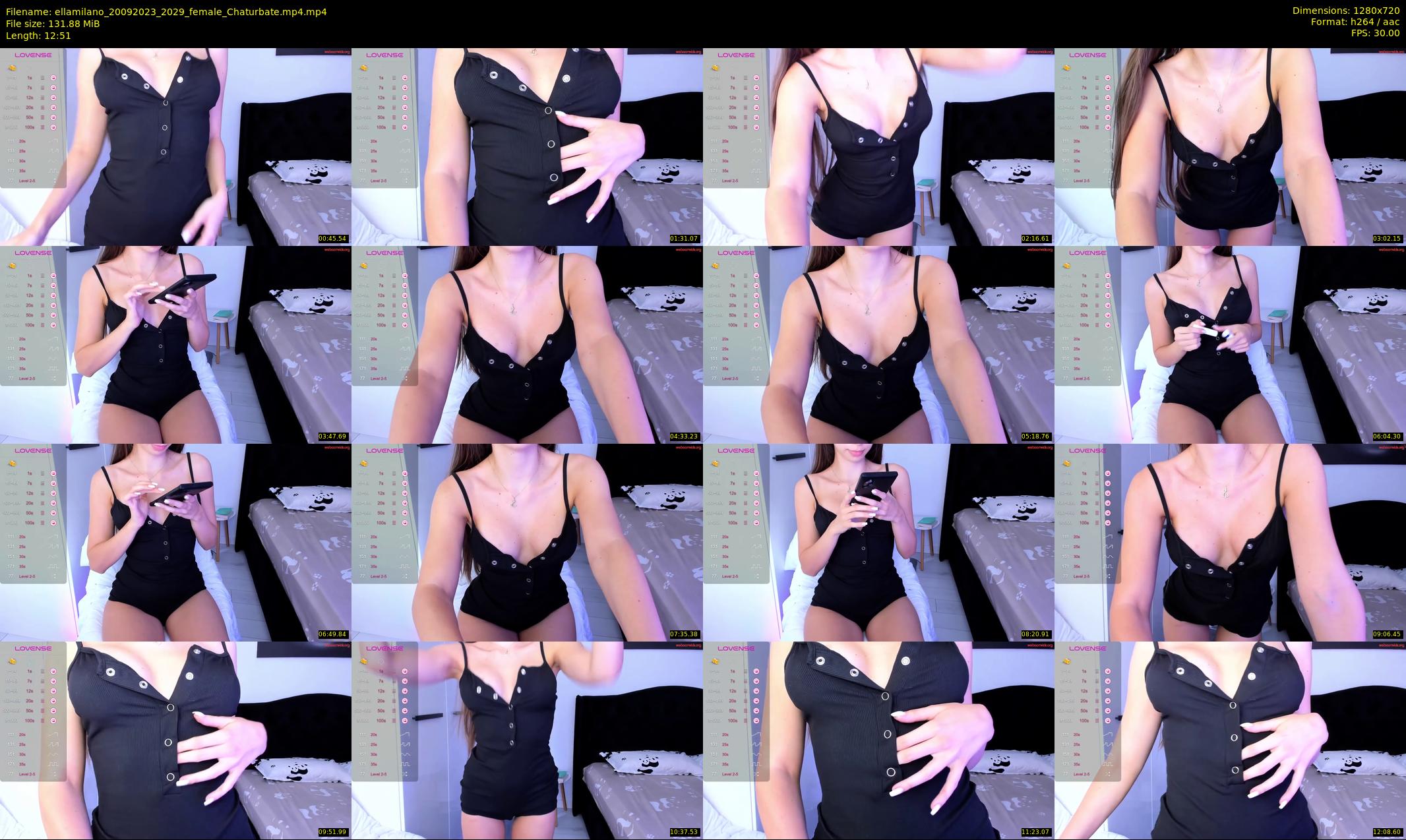 ellamilano — 13 minute Chaturbate female cam show recording, 720p, Sep 20, 2023