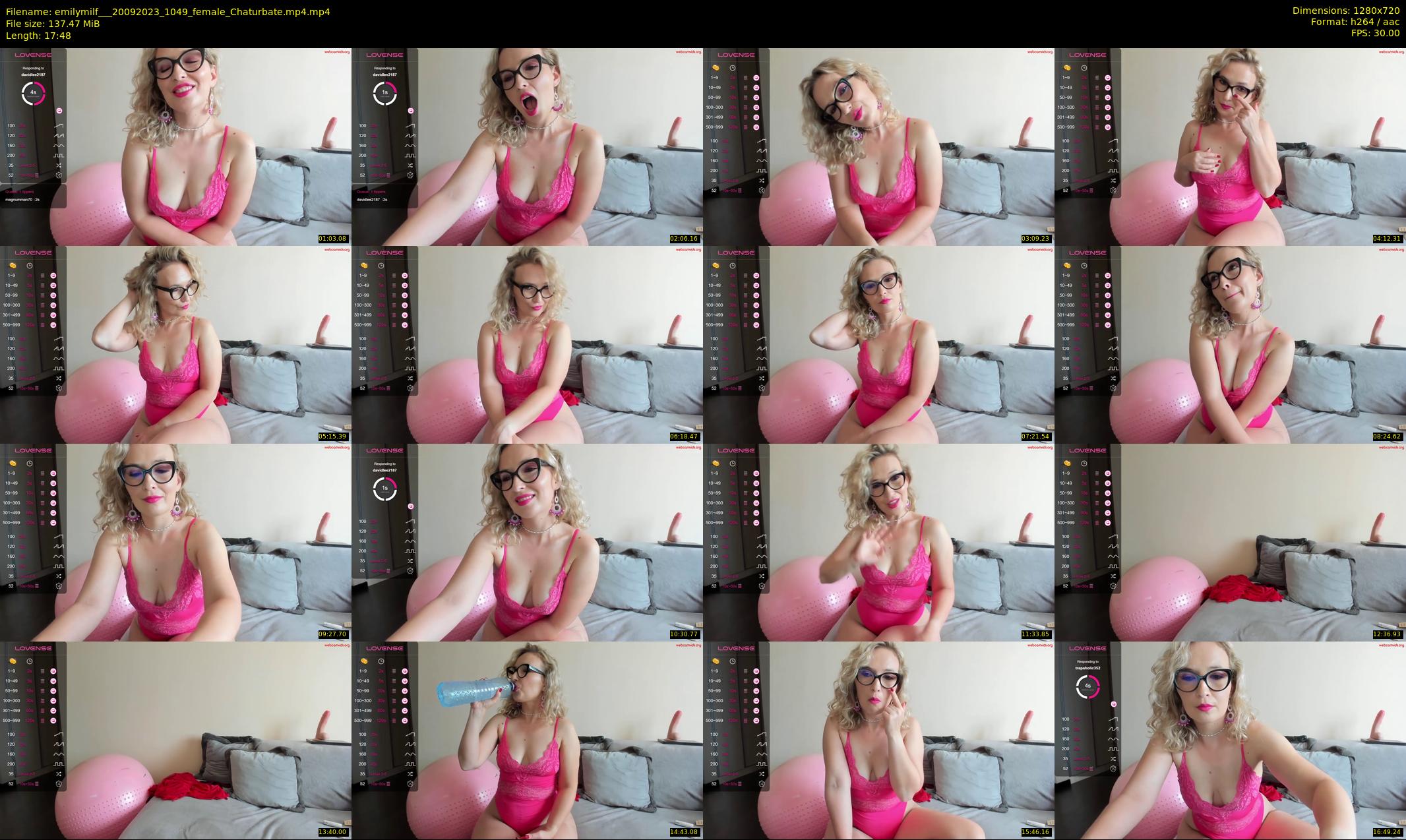emilymilf__ — 18 minute Chaturbate female cam show recording, 720p, Sep 20, 2023