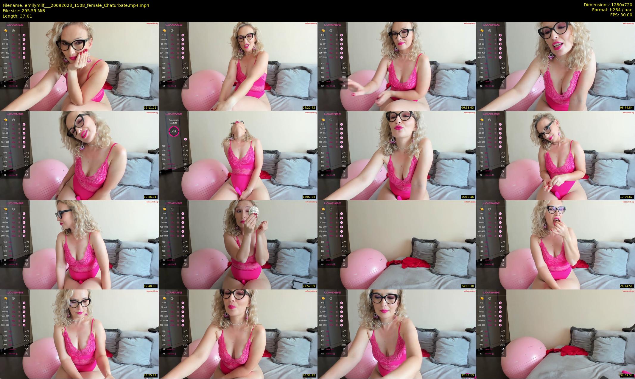 emilymilf__ — 38 minute Chaturbate female cam show recording, 720p, Sep 20, 2023