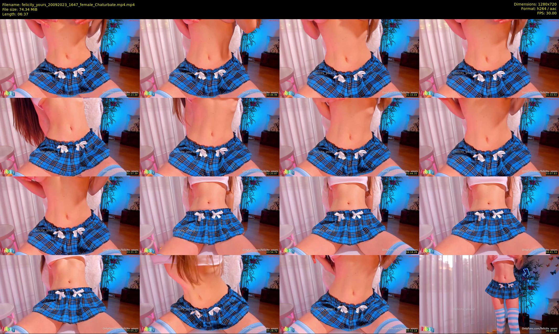 felicity_yours — 7 minute Chaturbate female cam show recording, 720p, Sep 20, 2023