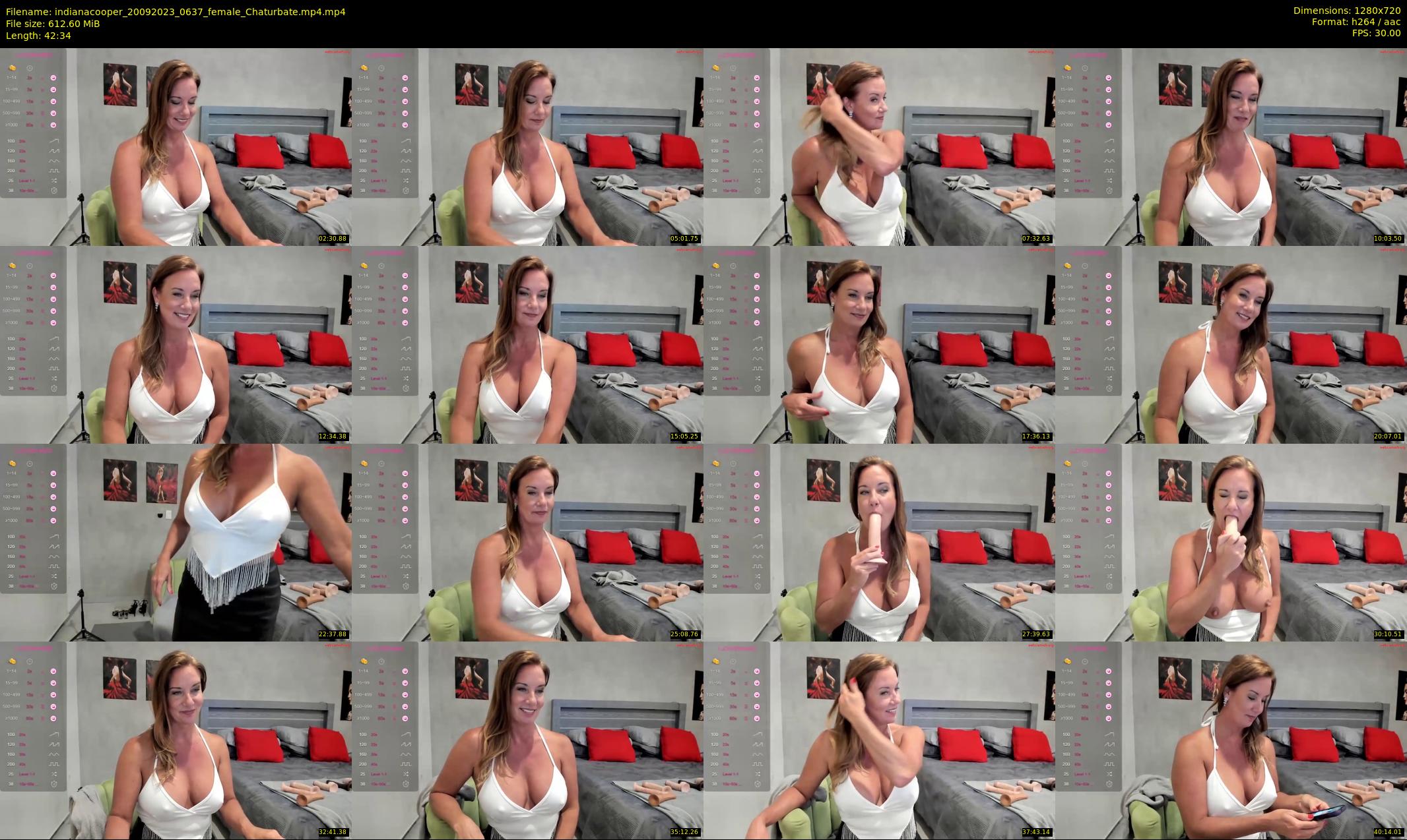 indianacooper — 43 minute Chaturbate female cam show recording, 720p, Sep 20, 2023