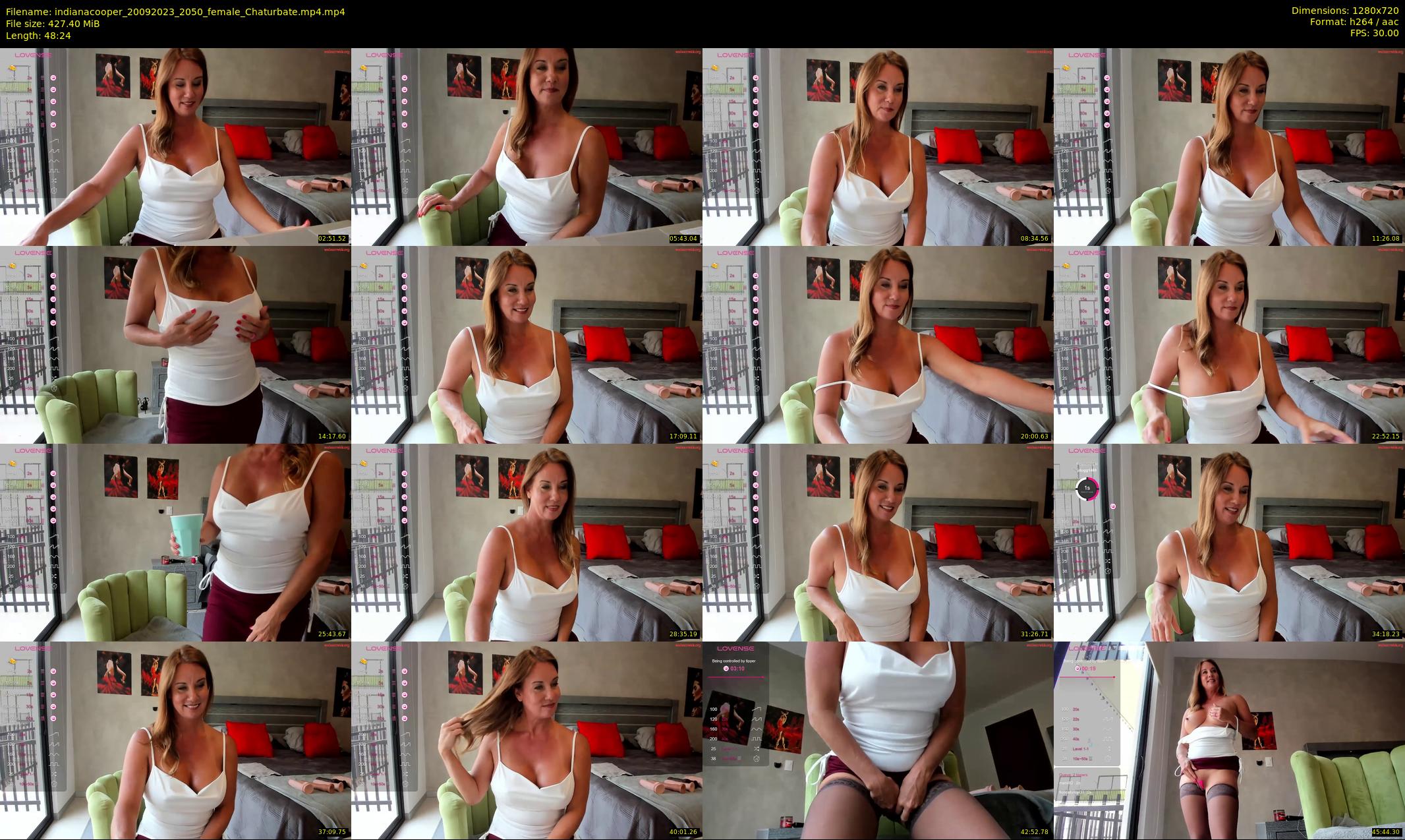 indianacooper — 49 minute Chaturbate female cam show recording, 720p, Sep 20, 2023