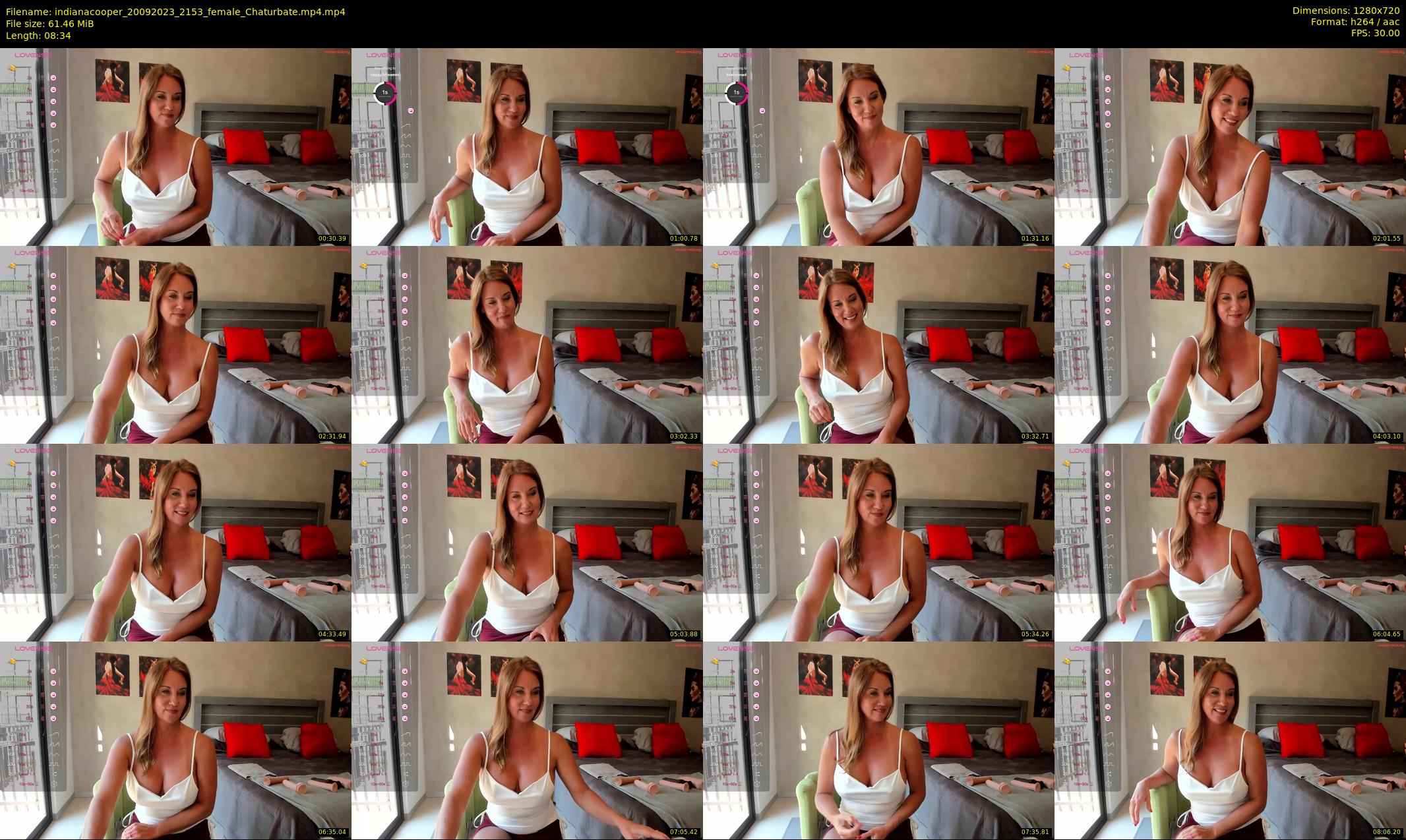 indianacooper — 9 minute Chaturbate female cam show recording, 720p, Sep 20, 2023