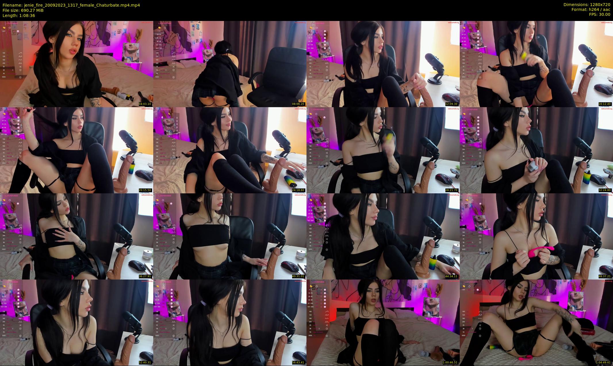 jenie_fire — 69 minute Chaturbate female cam show recording, 720p, Sep 20, 2023