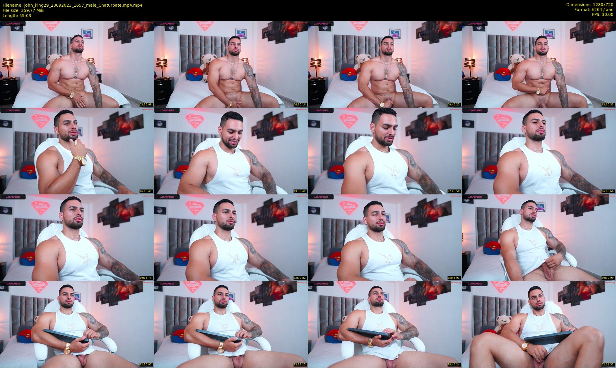 john_king29 — 56 minute Chaturbate male cam show recording, 720p, Sep 20, 2023
