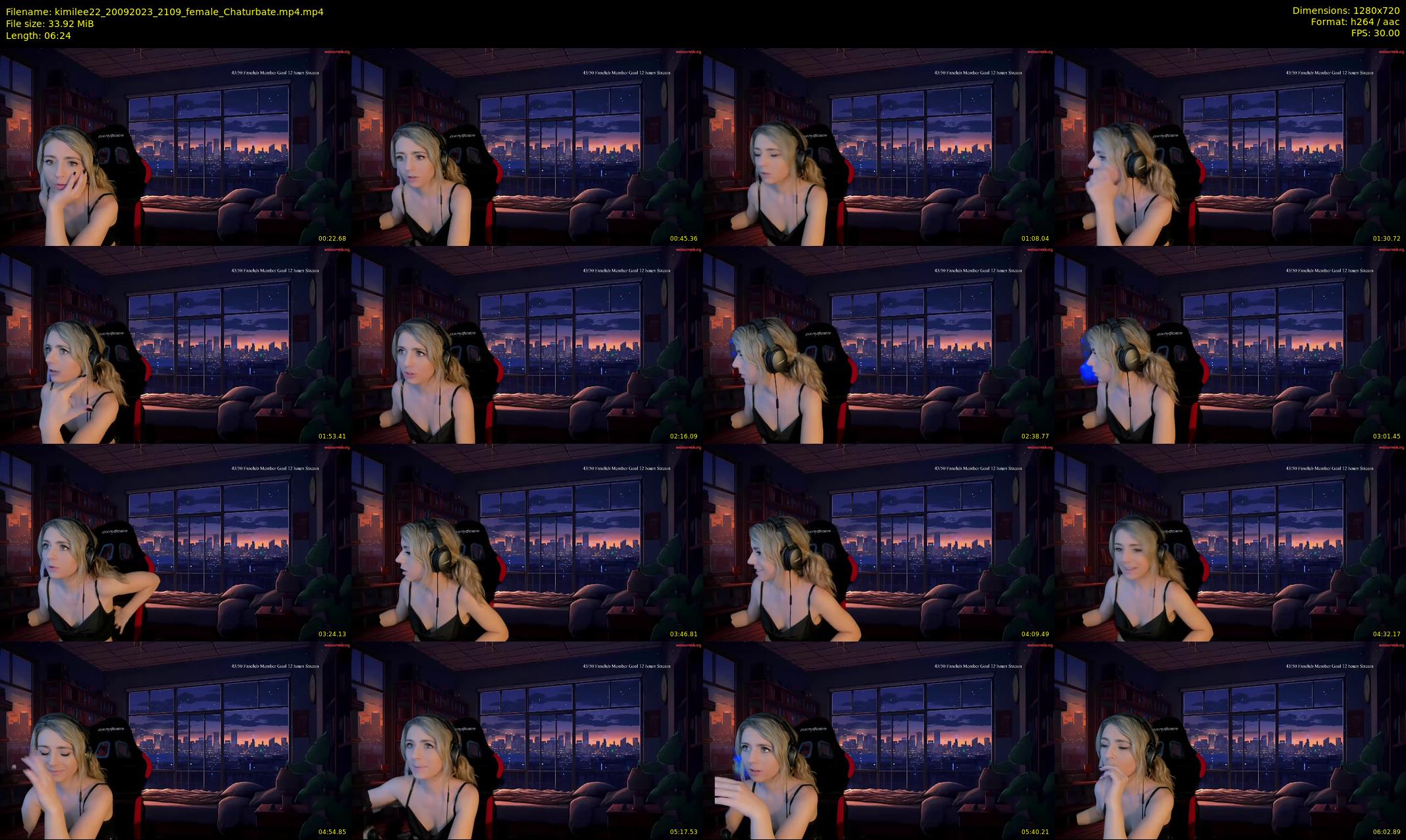 kimilee22 — 7 minute Chaturbate female cam show recording, 720p, Sep 20, 2023