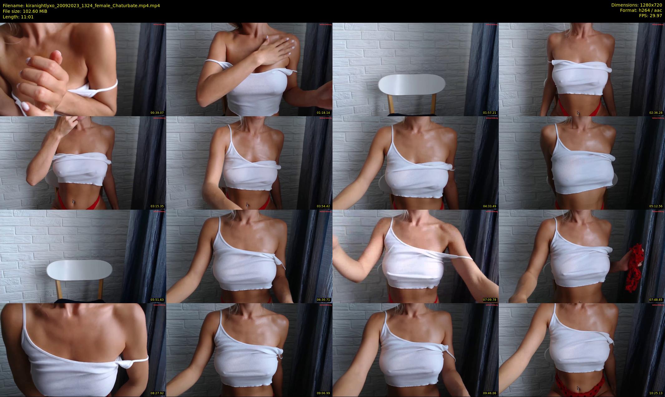 kiranightlyxo — 12 minute Chaturbate female cam show recording, 720p, Sep 20, 2023