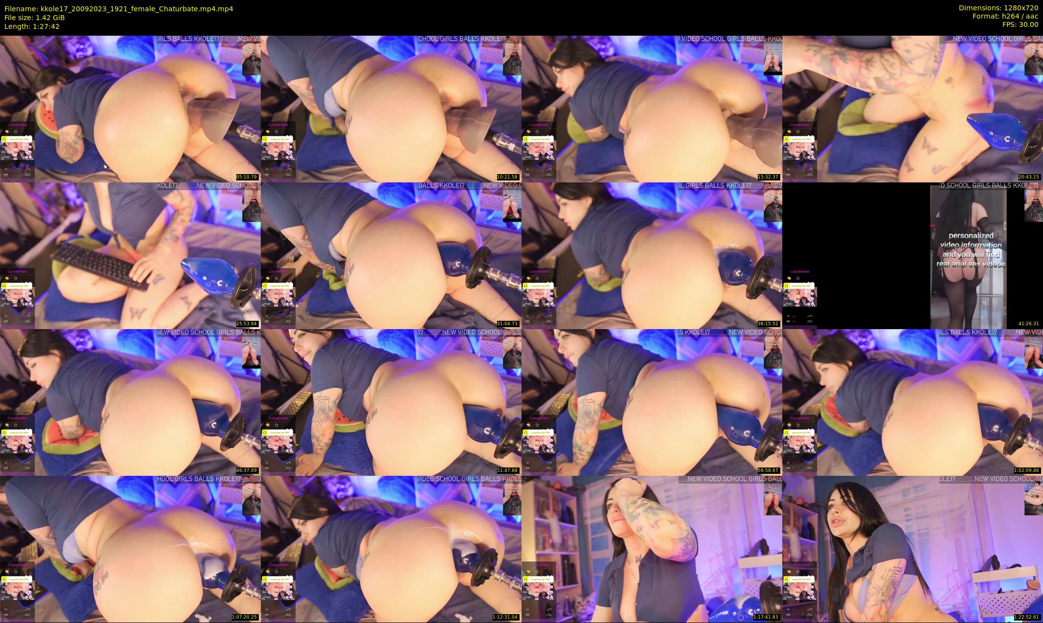 kkole17 — 88 minute Chaturbate female cam show recording, 720p, Sep 20, 2023