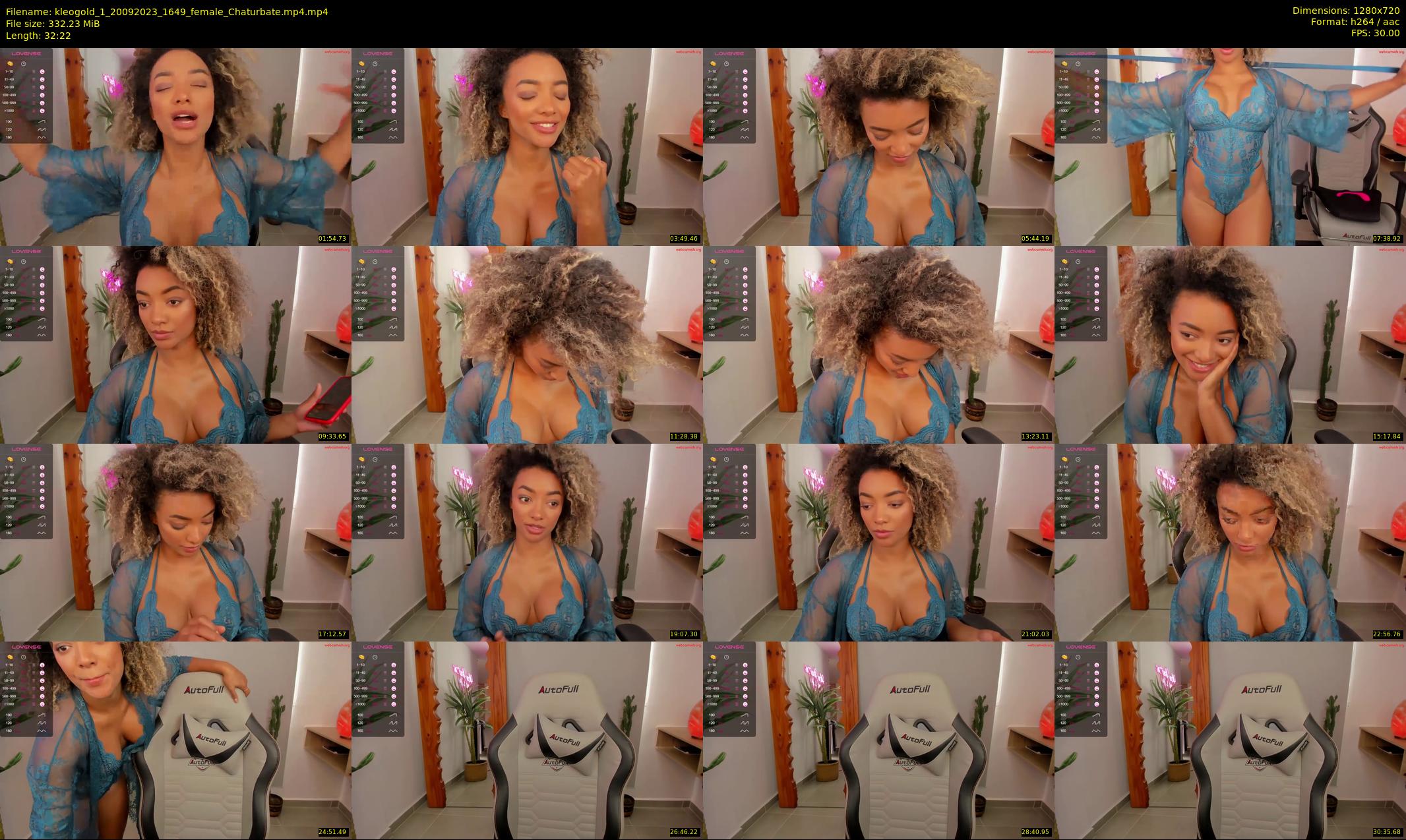 kleogold_1 — 33 minute Chaturbate female cam show recording, 720p, Sep 20, 2023