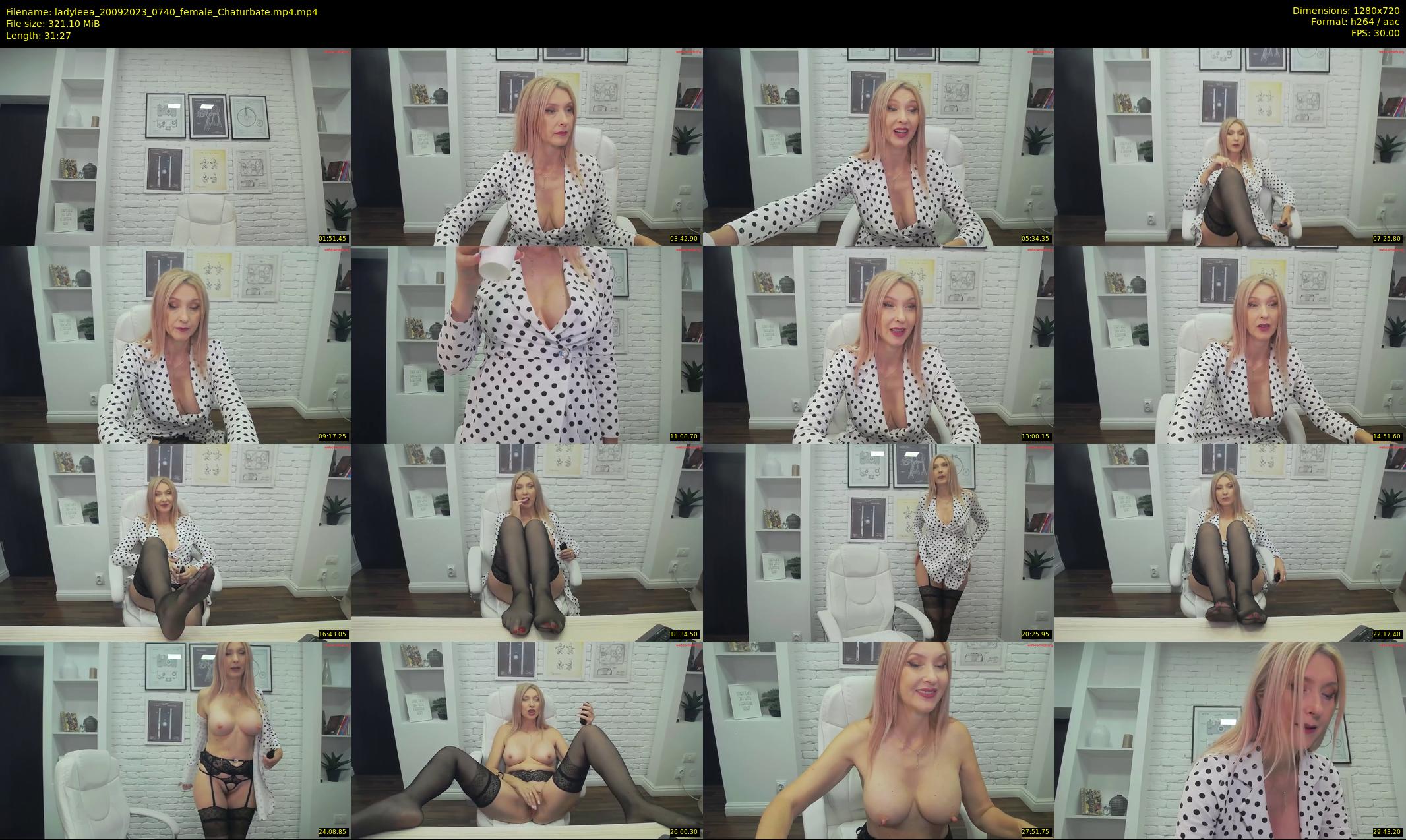 ladyleea — 32 minute Chaturbate female cam show recording, 720p, Sep 20, 2023