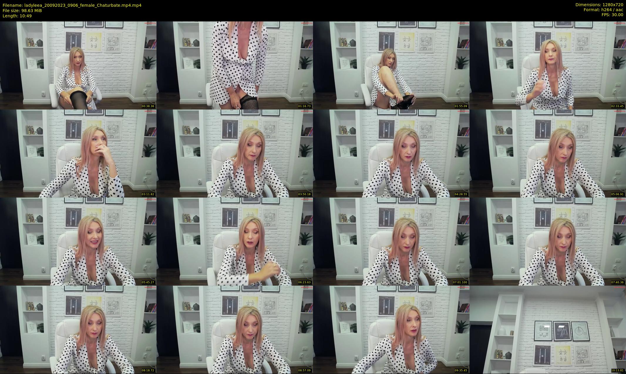 ladyleea — 11 minute Chaturbate female cam show recording, 720p, Sep 20, 2023