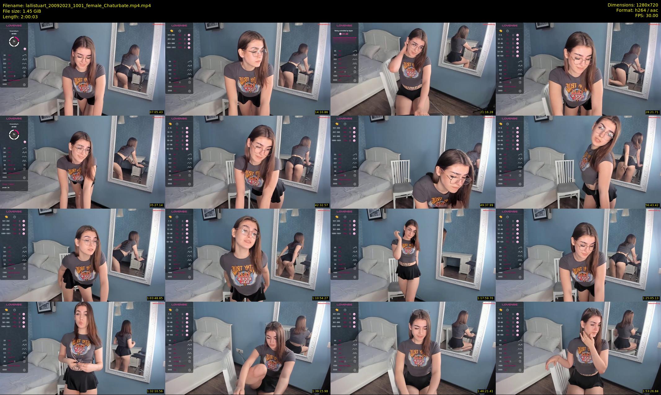 lallistuart — 121 minute Chaturbate female cam show recording, 720p, Sep 20, 2023