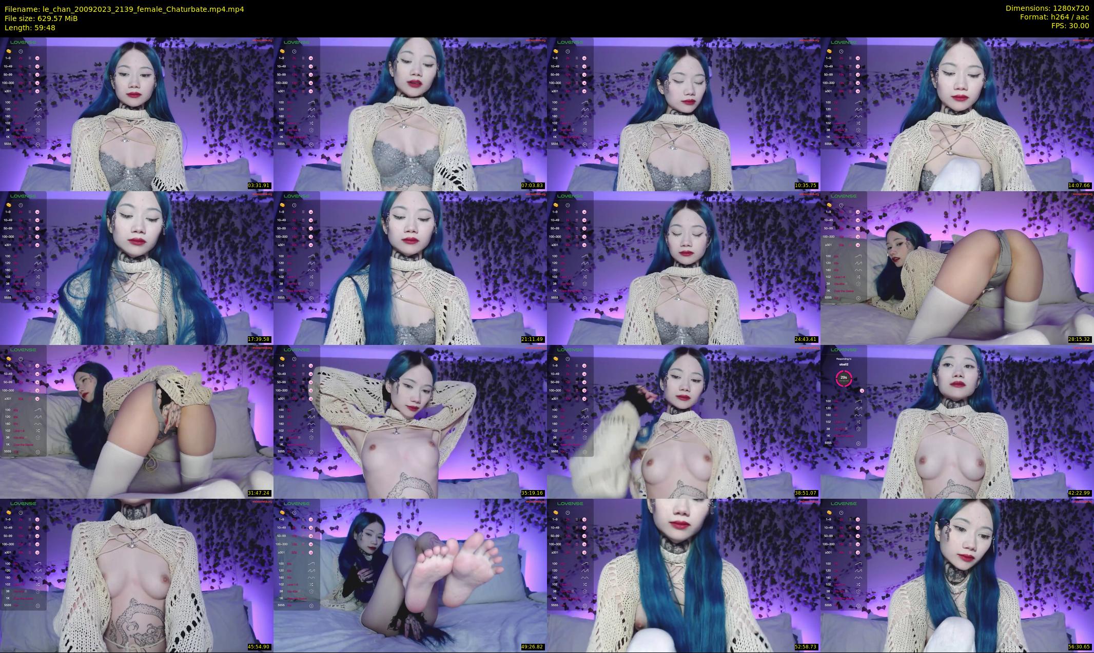 le_chan — 60 minute Chaturbate female cam show recording, 720p, Sep 20, 2023