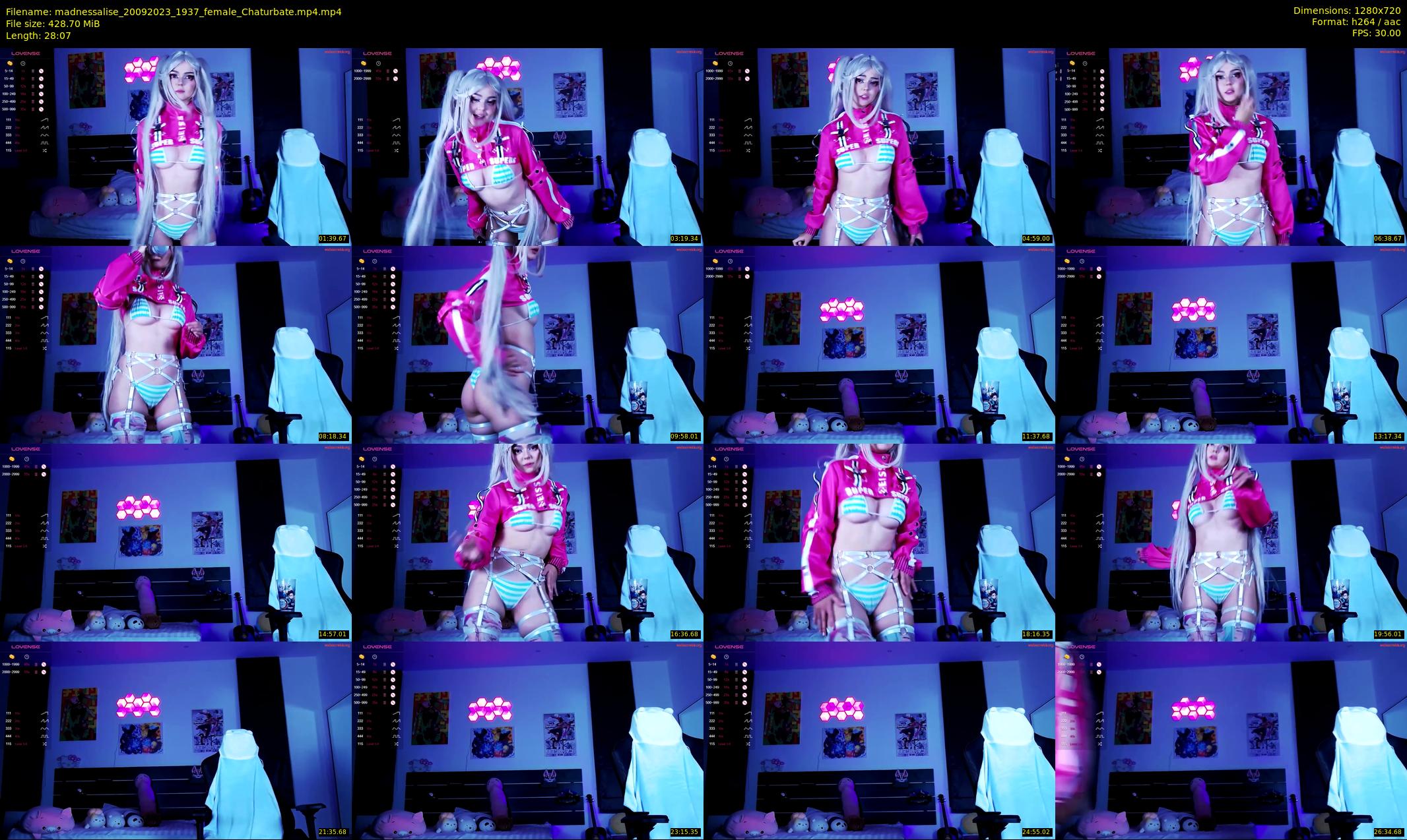 madnessalise — 29 minute Chaturbate female cam show recording, 720p, Sep 20, 2023