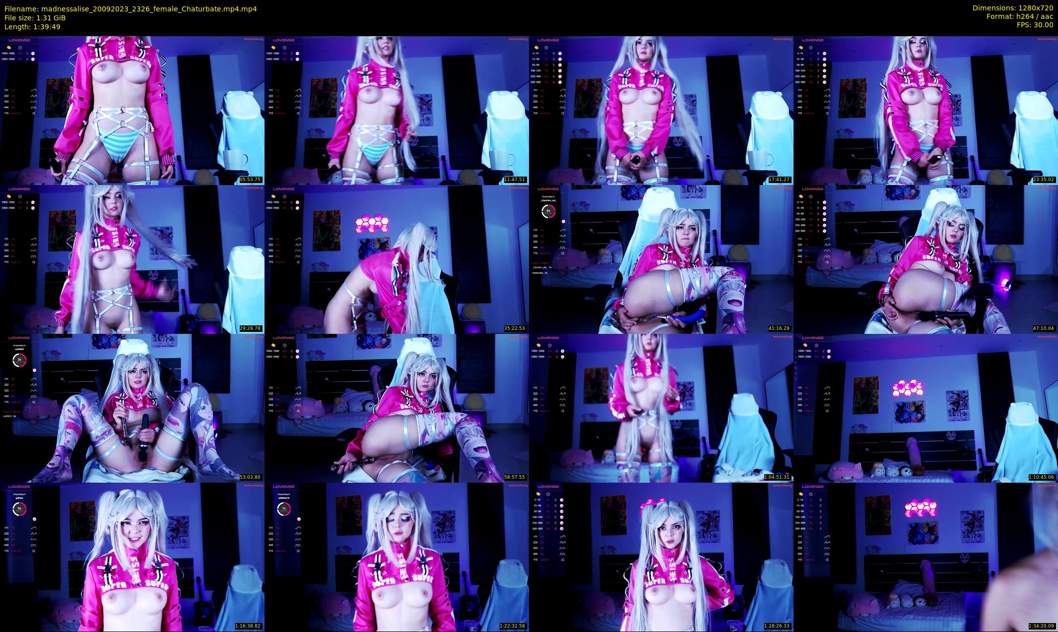 madnessalise — 100 minute Chaturbate female cam show recording, 720p, Sep 20, 2023
