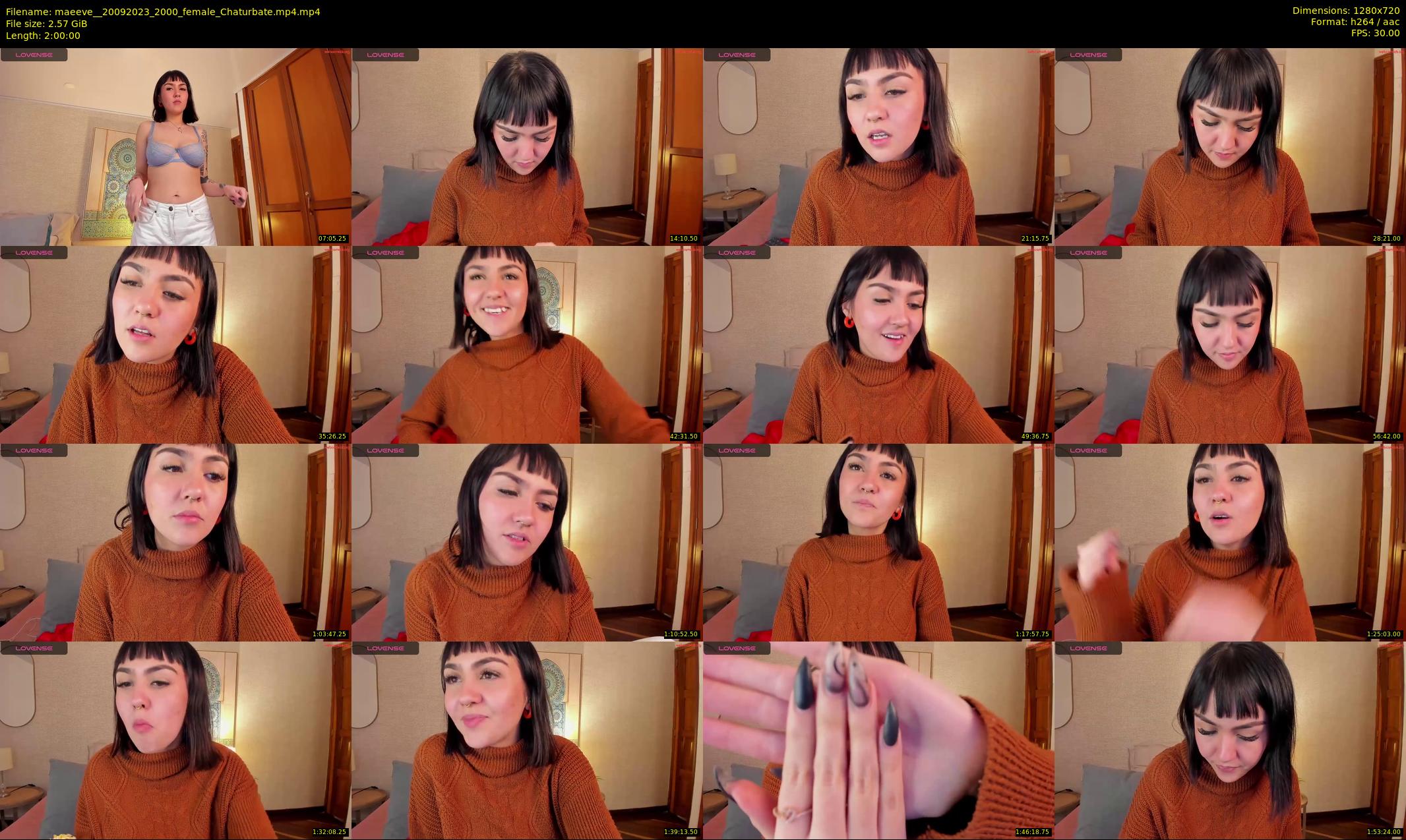 maeeve_ — 120 minute Chaturbate female cam show recording, 720p, Sep 20, 2023