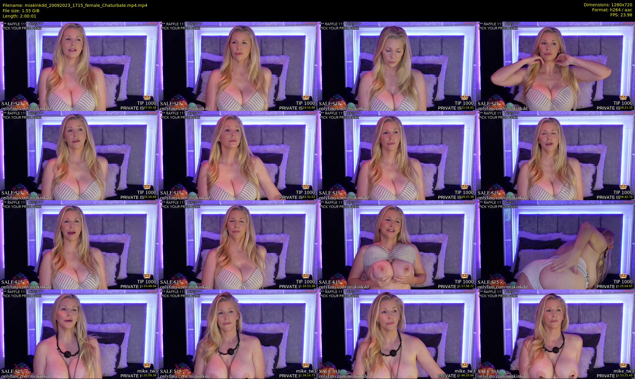 miakinkdd — 121 minute Chaturbate female cam show recording, 720p, Sep 20, 2023