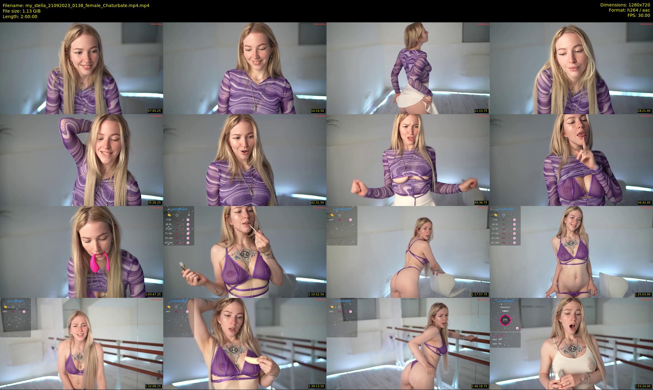 my_stella — 120 minute Chaturbate female cam show recording, 720p, Sep 21, 2023