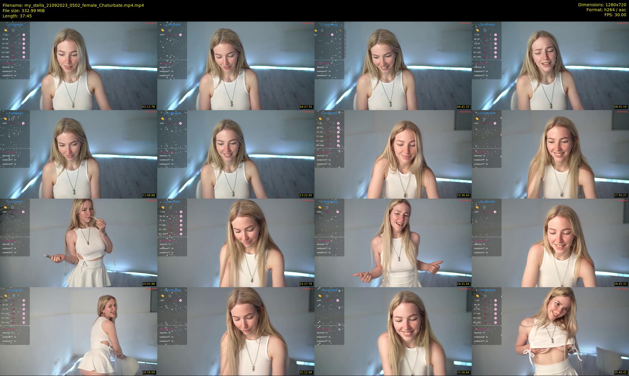 my_stella — 38 minute Chaturbate female cam show recording, 720p, Sep 21, 2023