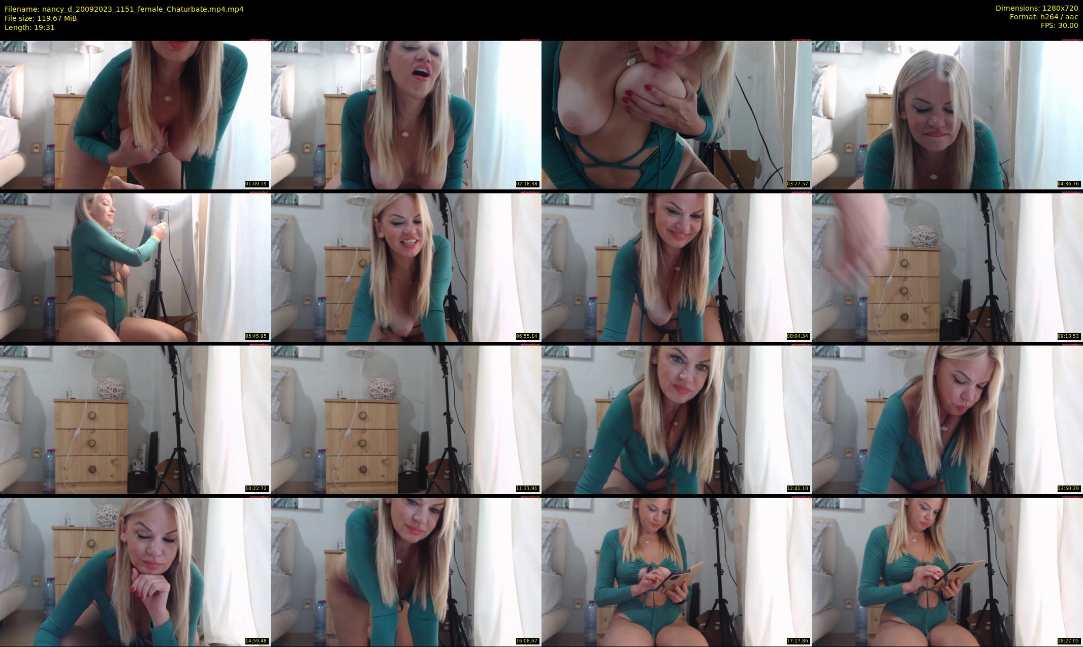 nancy_d — 20 minute Chaturbate female cam show recording, 720p, Sep 20, 2023