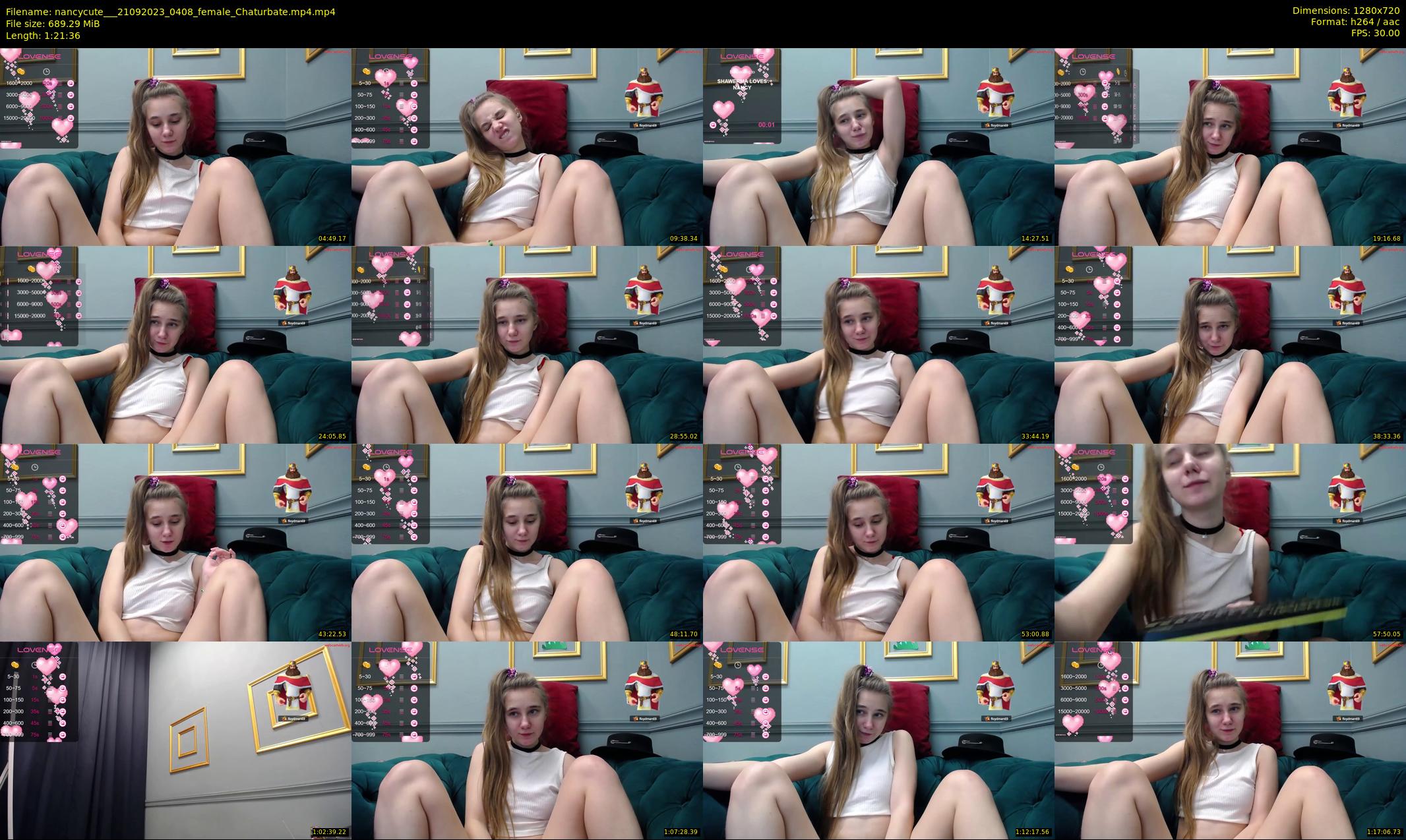 nancycute__ — 82 minute Chaturbate female cam show recording, 720p, Sep 21, 2023