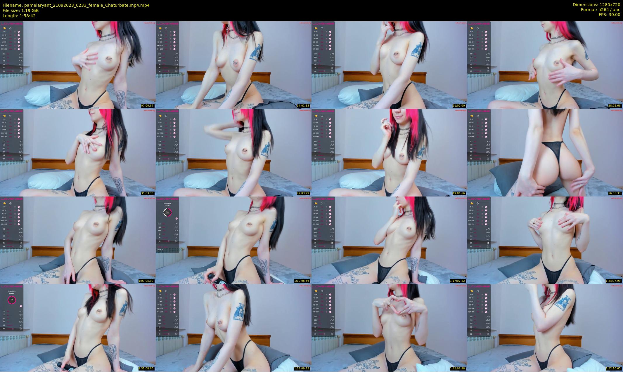 pamelaryant — 119 minute Chaturbate female cam show recording, 720p, Sep 21, 2023