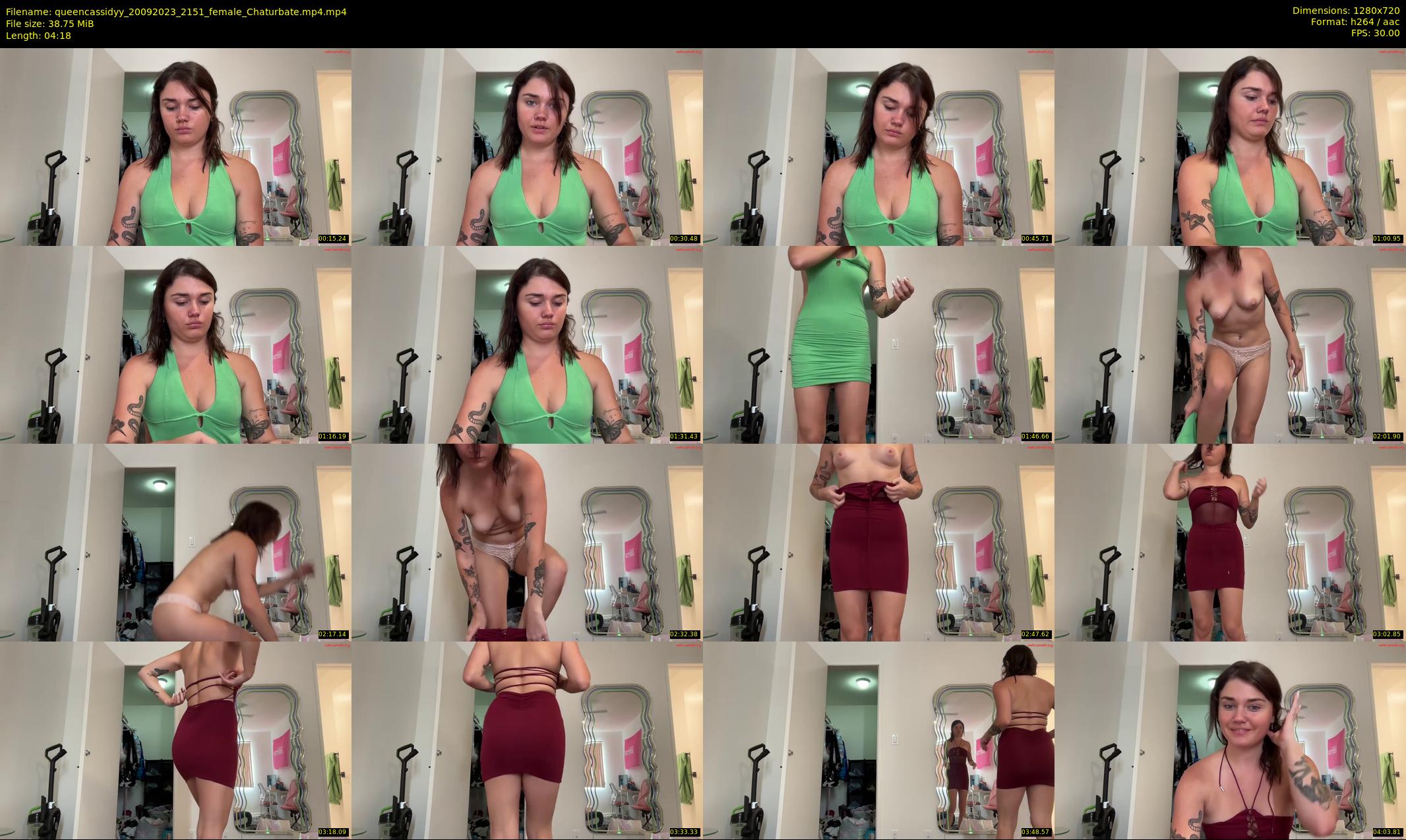 queencassidyy — 5 minute Chaturbate female cam show recording, 720p, Sep 20, 2023