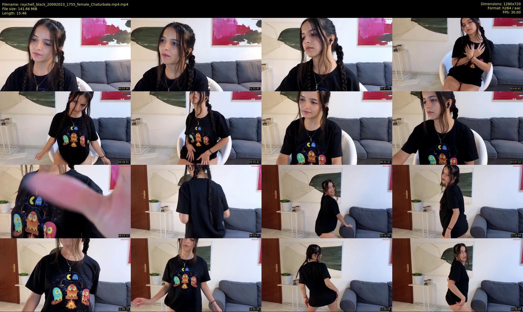 raychell_black — 16 minute Chaturbate female cam show recording, 720p, Sep 20, 2023
