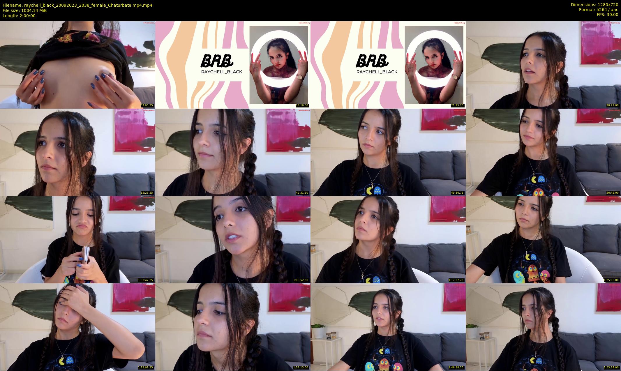 raychell_black — 120 minute Chaturbate female cam show recording, 720p, Sep 20, 2023