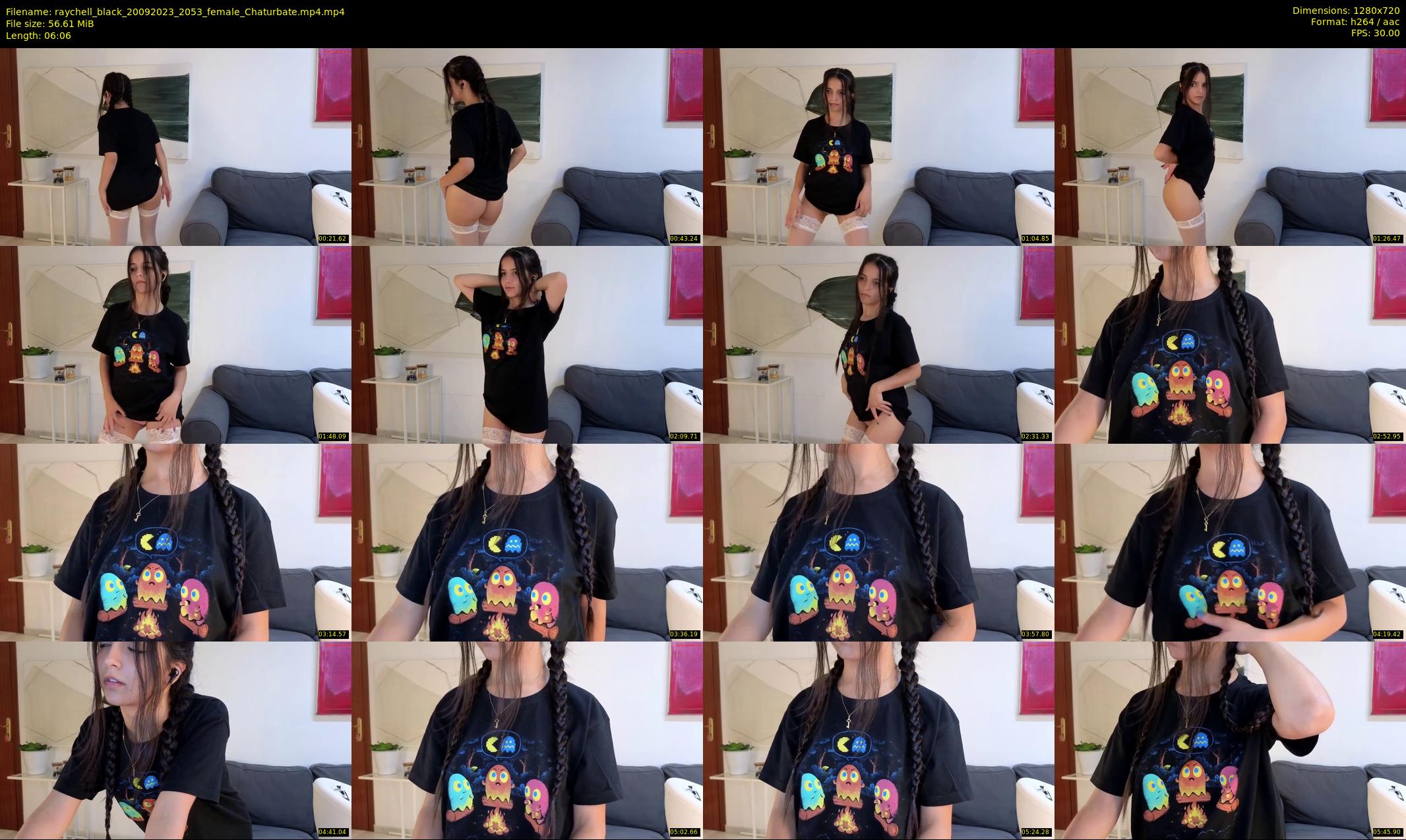 raychell_black — 7 minute Chaturbate female cam show recording, 720p, Sep 20, 2023