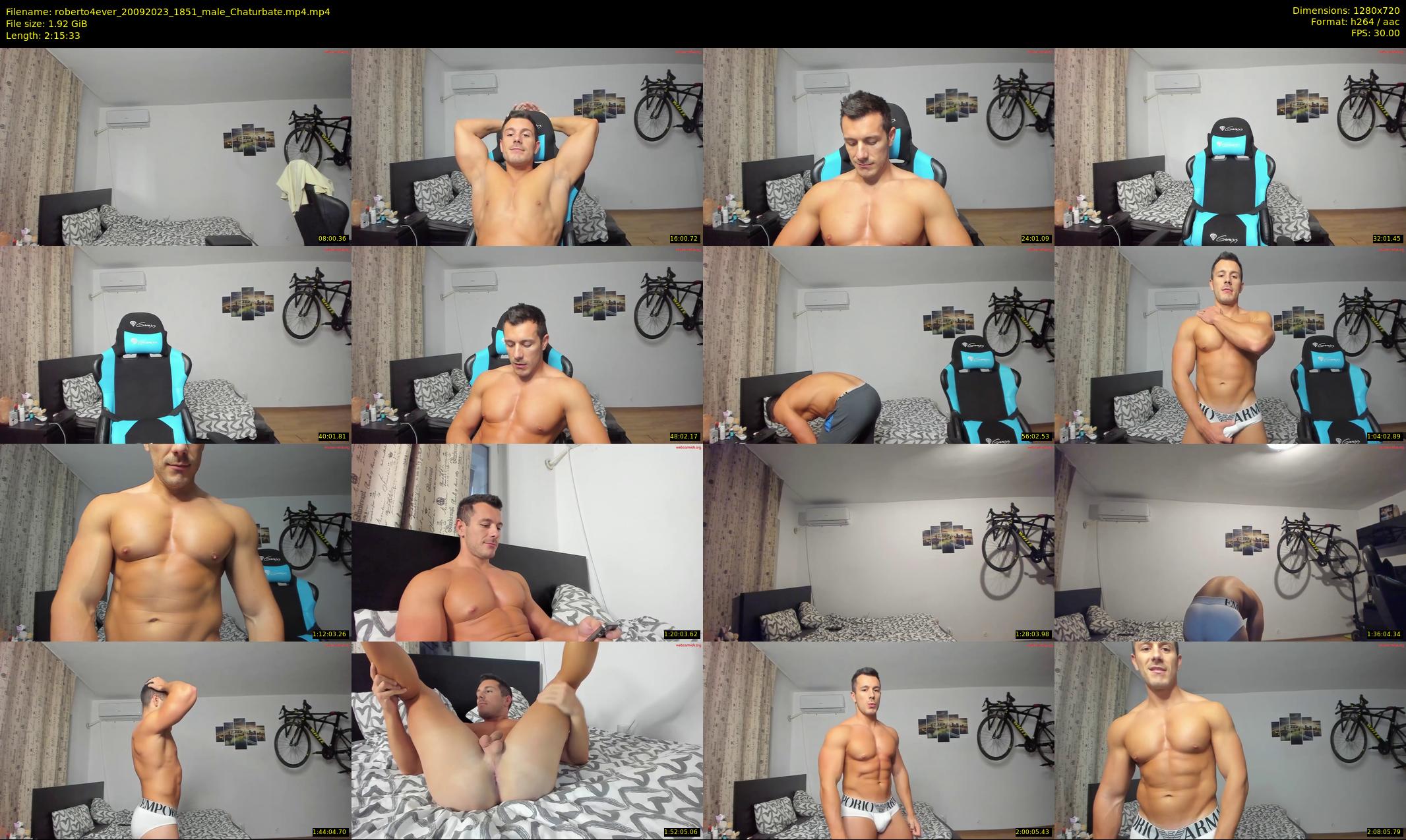 roberto4ever — 136 minute Chaturbate male cam show recording, 720p, Sep 20, 2023
