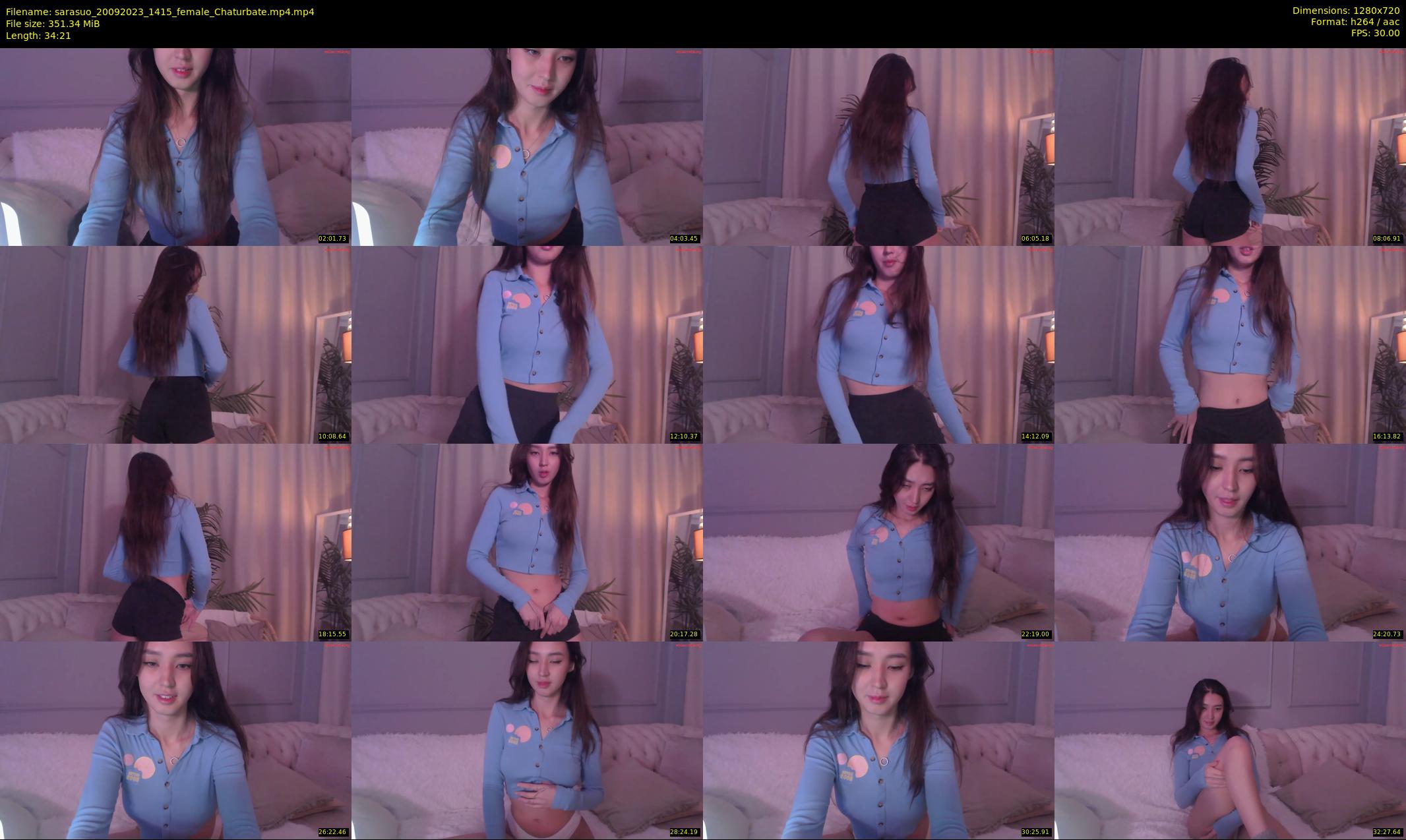 sarasuo — 35 minute Chaturbate female cam show recording, 720p, Sep 20, 2023