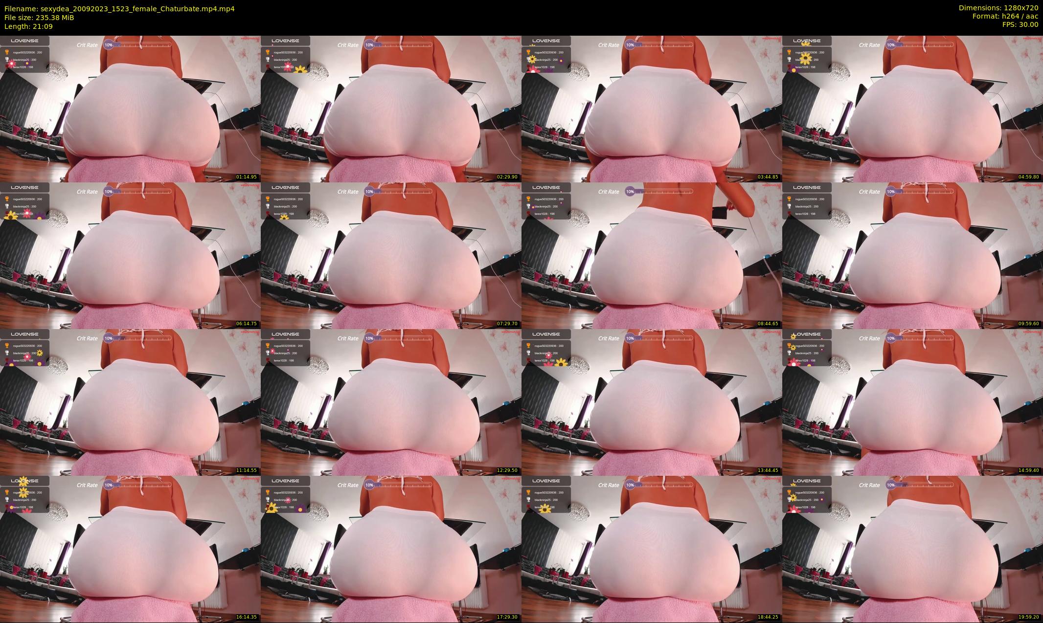sexydea — 22 minute Chaturbate female cam show recording, 720p, Sep 20, 2023