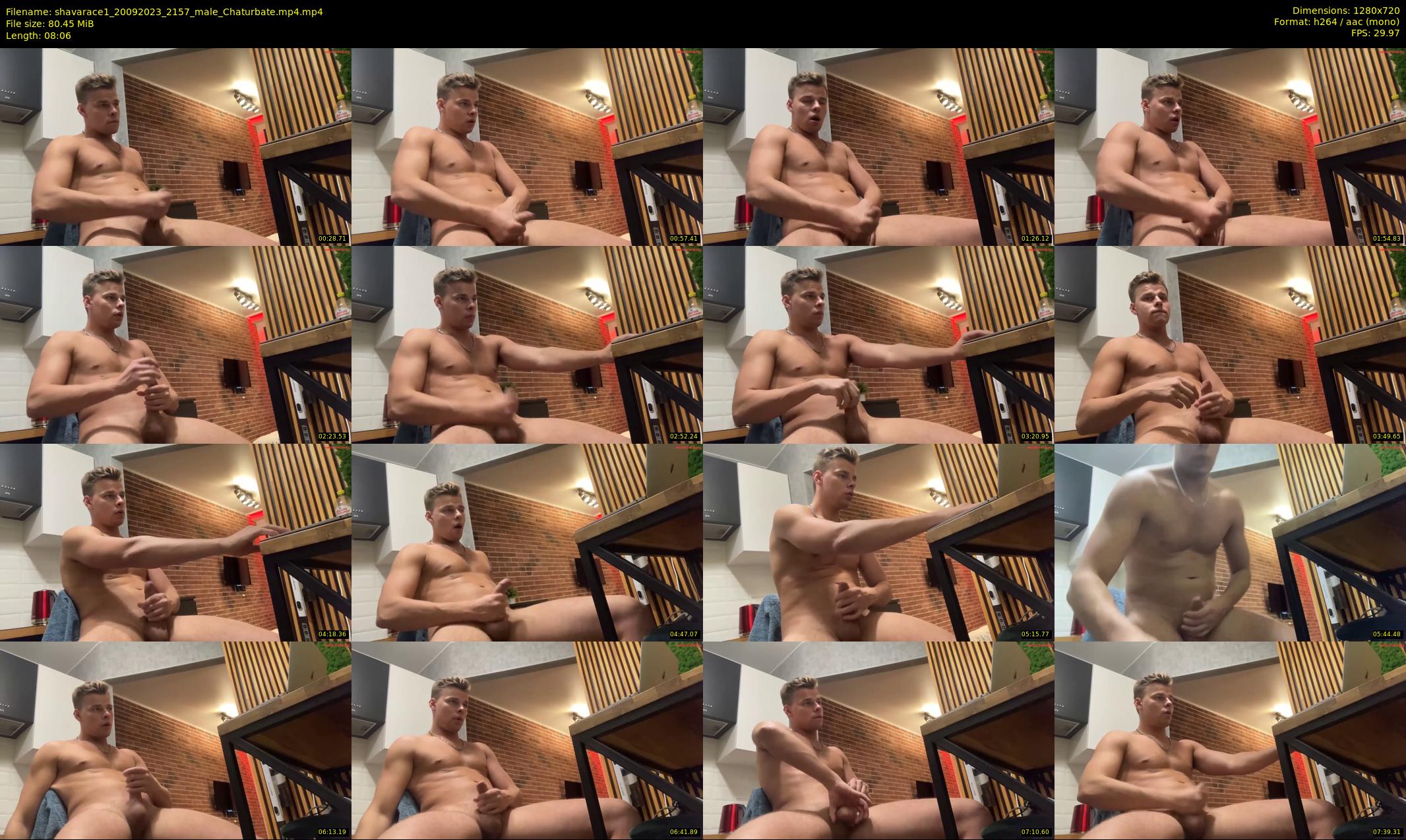 shavarace1 — 9 minute Chaturbate male cam show recording, 720p, Sep 20, 2023