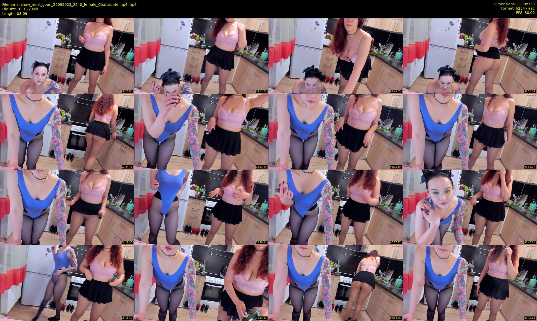 show_must_goon — 9 minute Chaturbate female cam show recording, 720p, Sep 20, 2023