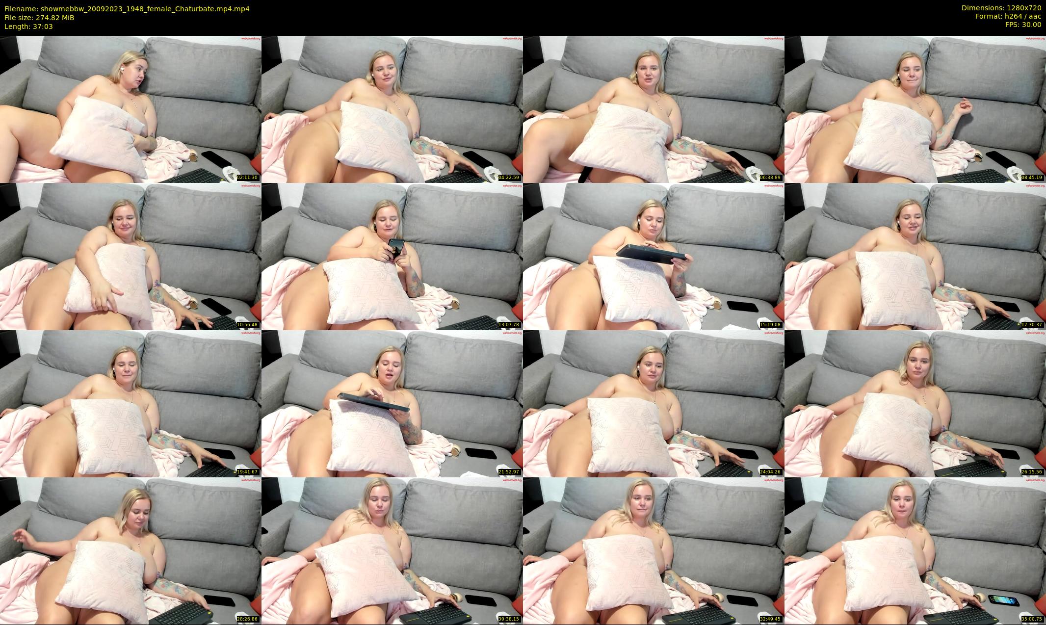 showmebbw — 38 minute Chaturbate female cam show recording, 720p, Sep 20, 2023