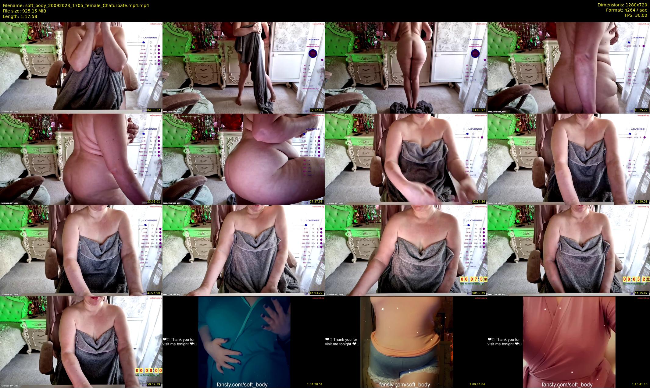 soft_body — 78 minute Chaturbate female cam show recording, 720p, Sep 20, 2023