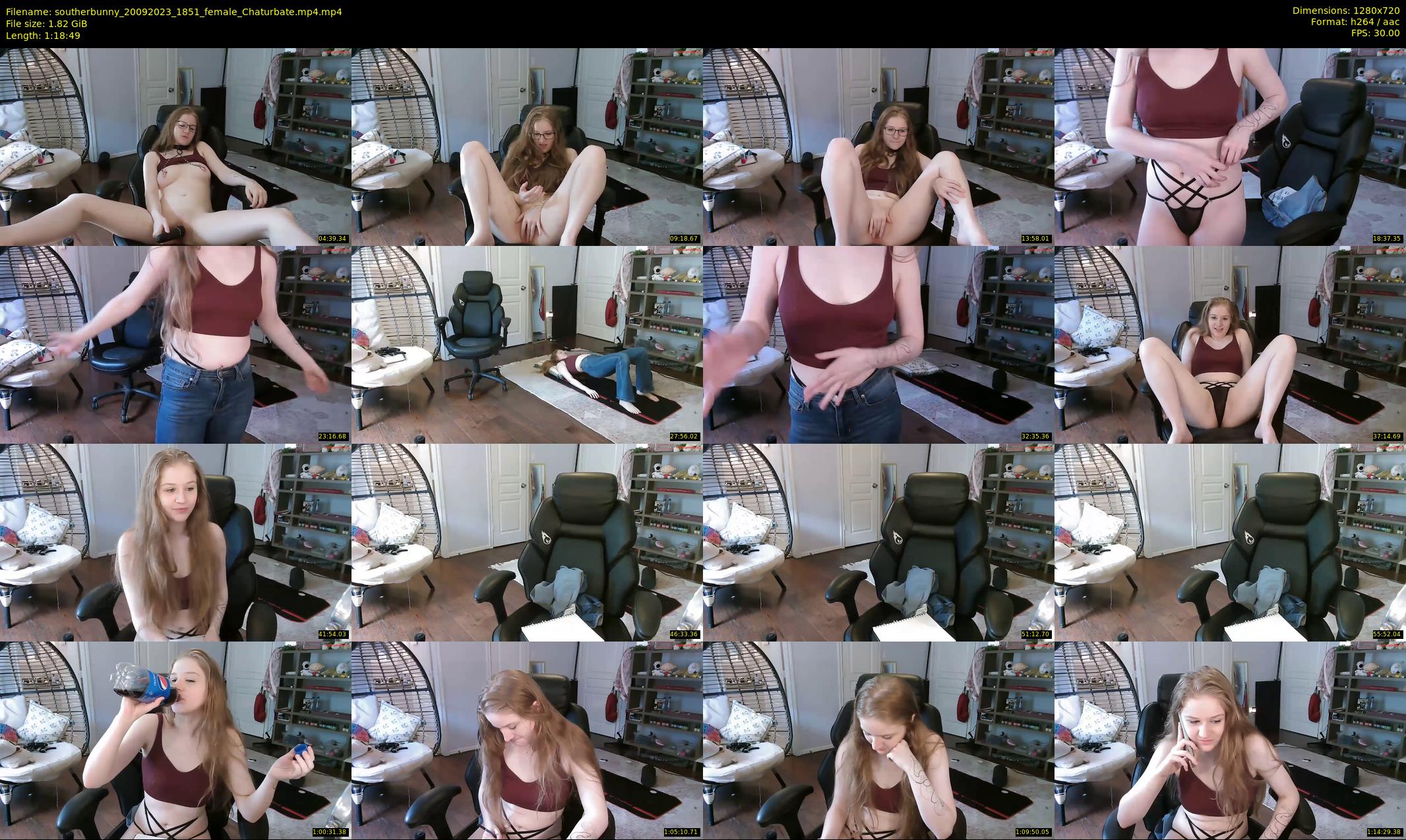 southerbunny — 79 minute Chaturbate female cam show recording, 720p, Sep 20, 2023