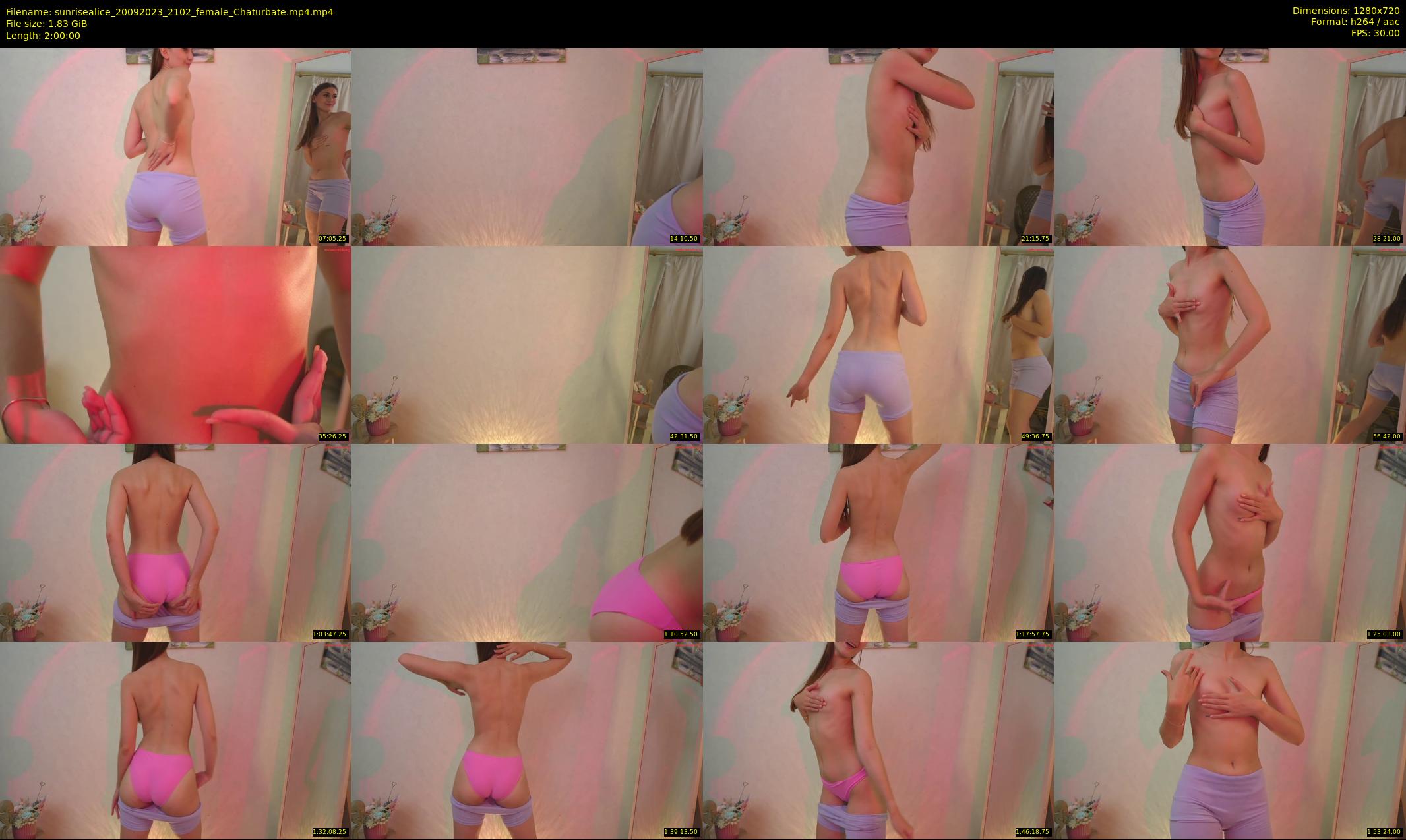 sunrisealice — 120 minute Chaturbate female cam show recording, 720p, Sep 20, 2023