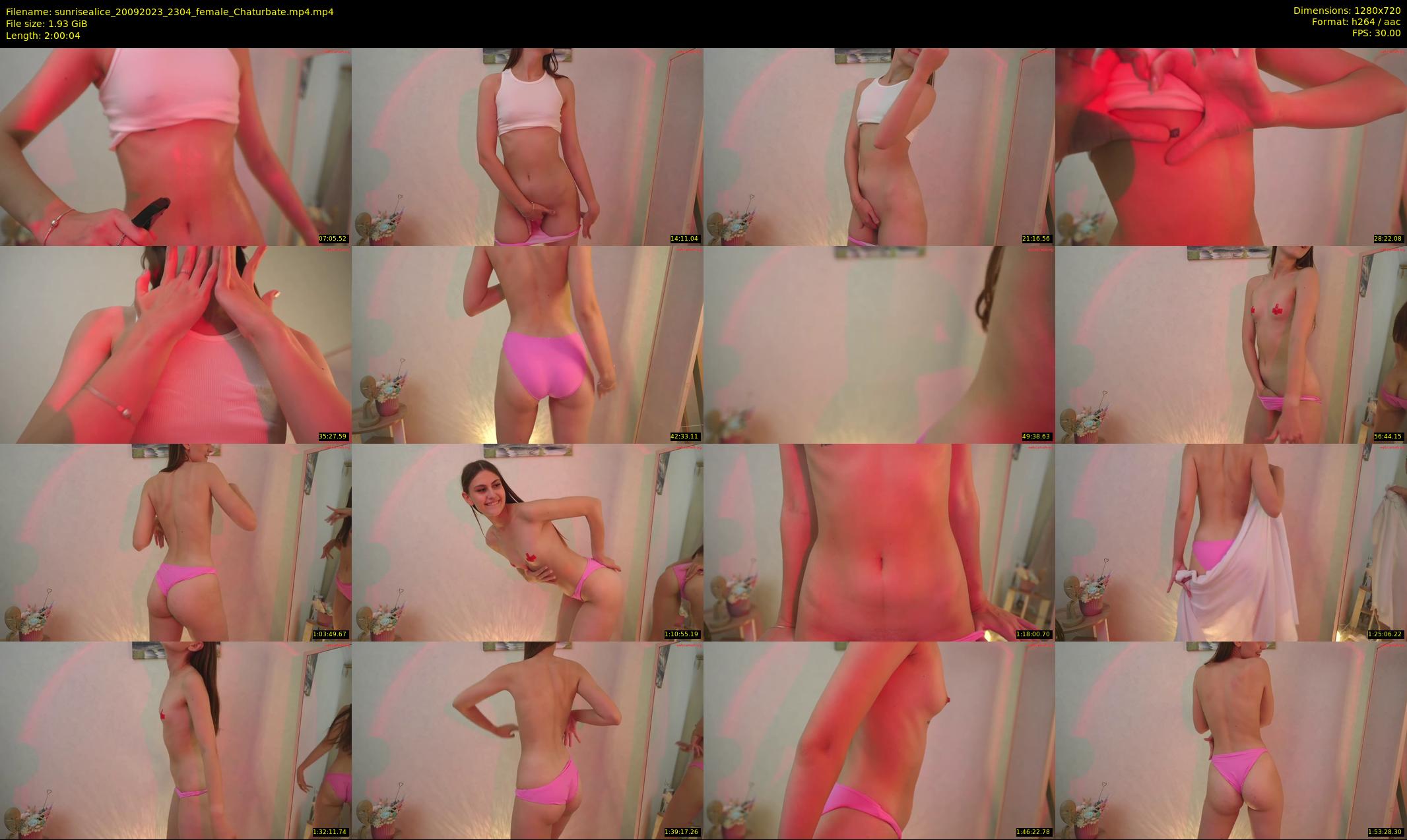 sunrisealice — 121 minute Chaturbate female cam show recording, 720p, Sep 20, 2023